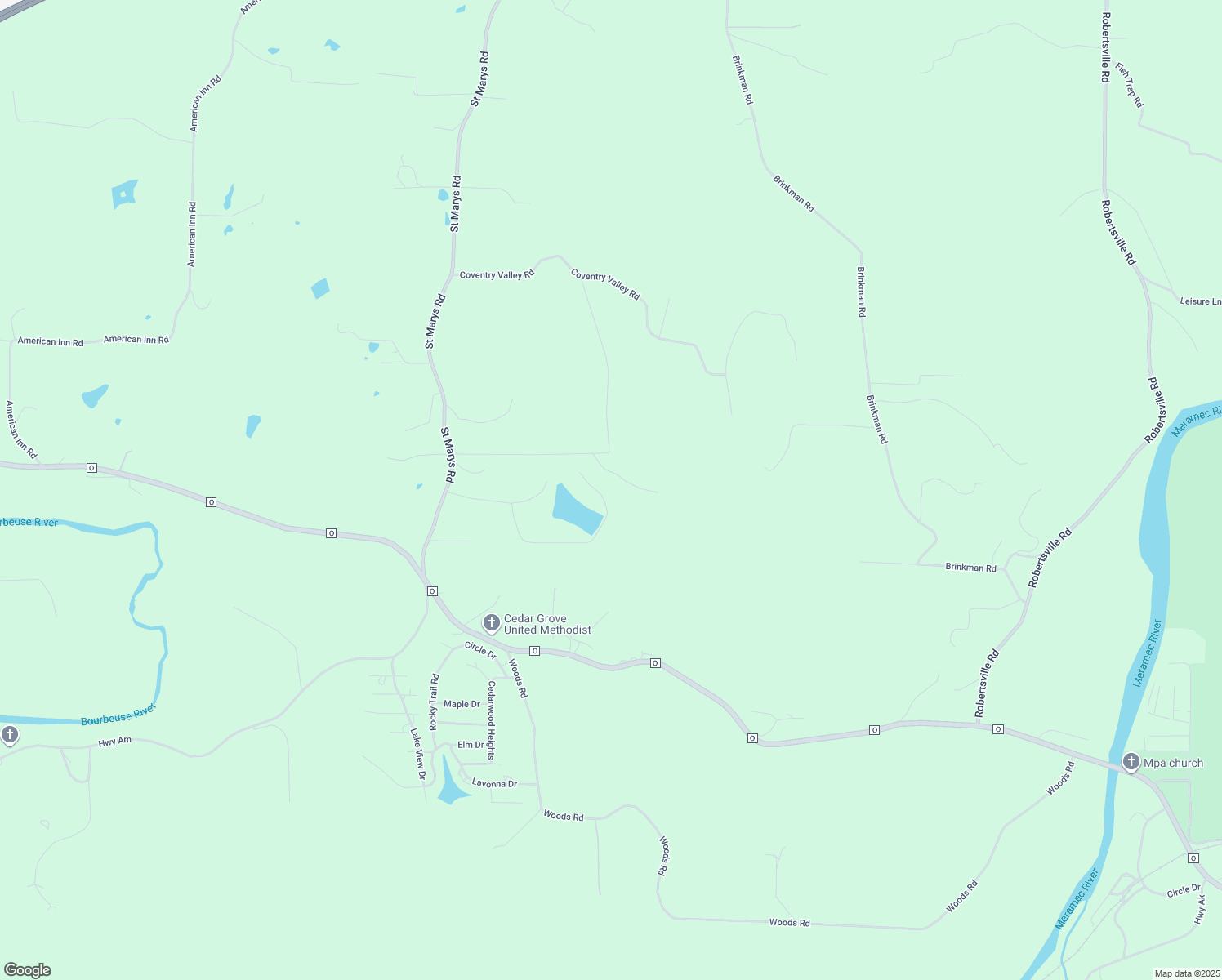 map of restaurants, bars, coffee shops, grocery stores, and more near 312 Somerset Drive in Villa Ridge