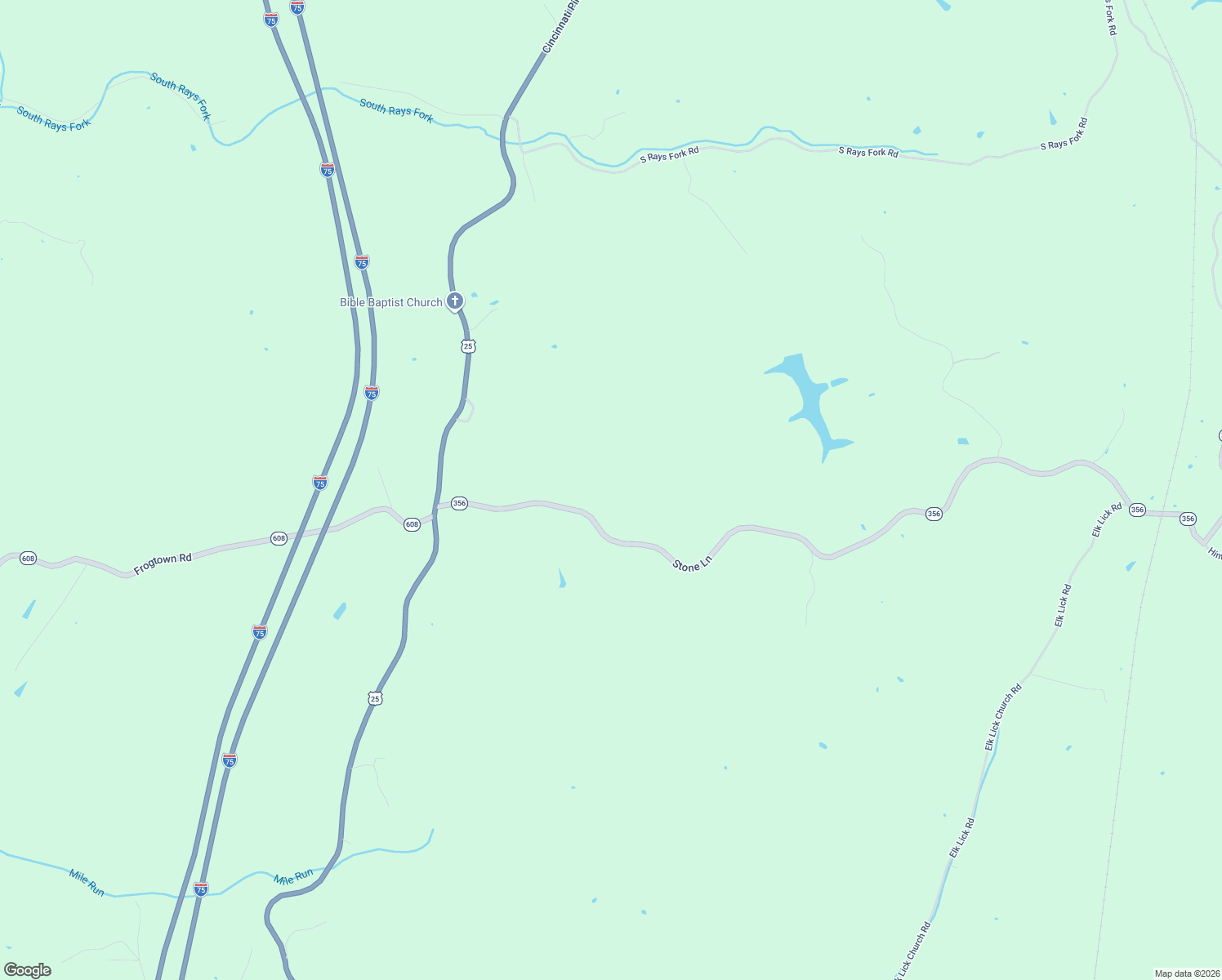 map of restaurants, bars, coffee shops, grocery stores, and more near 180 Stone Lane in Sadieville