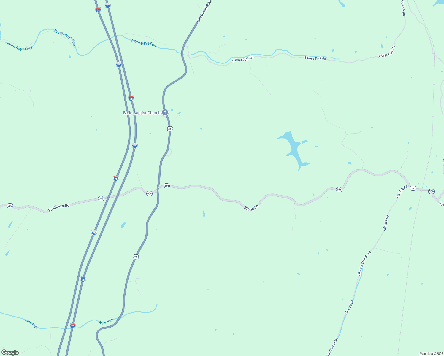 map of restaurants, bars, coffee shops, grocery stores, and more near 180 Stone Lane in Sadieville