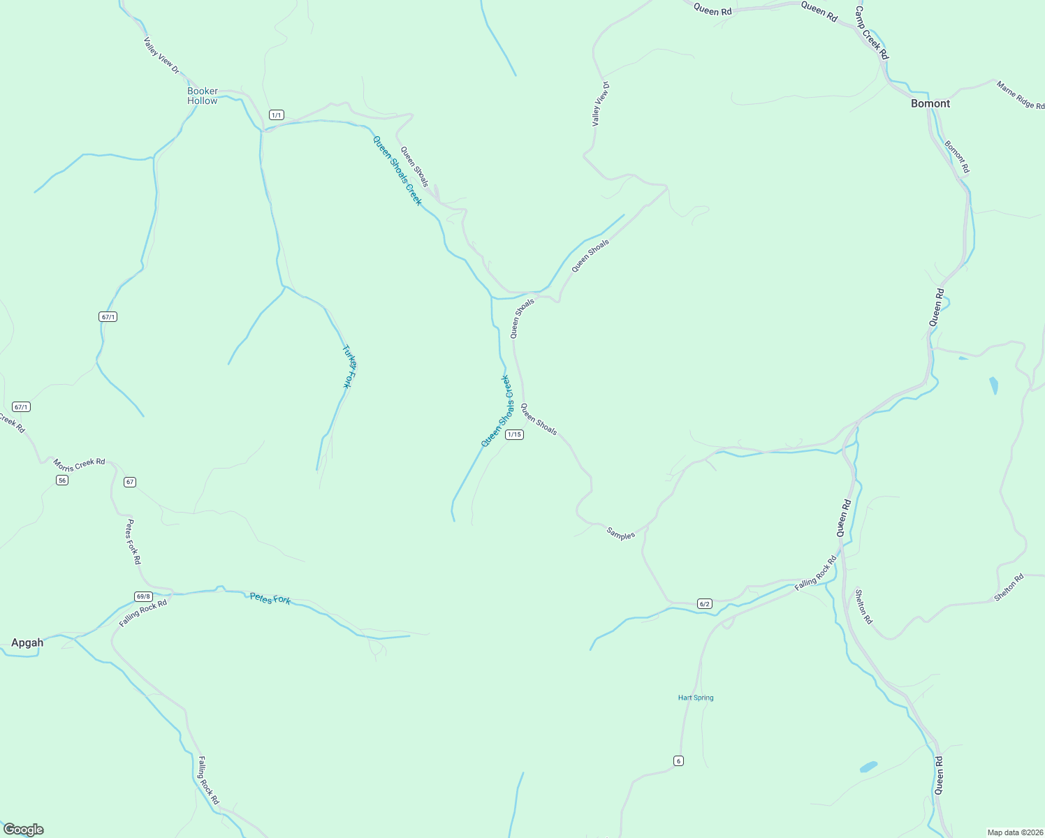 map of restaurants, bars, coffee shops, grocery stores, and more near 395 Mountain View Road in Clendenin