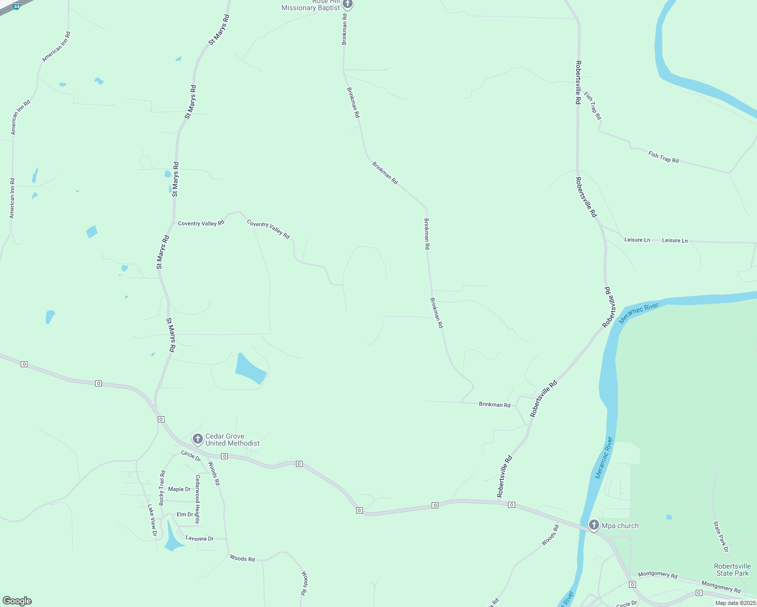 map of restaurants, bars, coffee shops, grocery stores, and more near 844 Coventry Ridge Road in Villa Ridge
