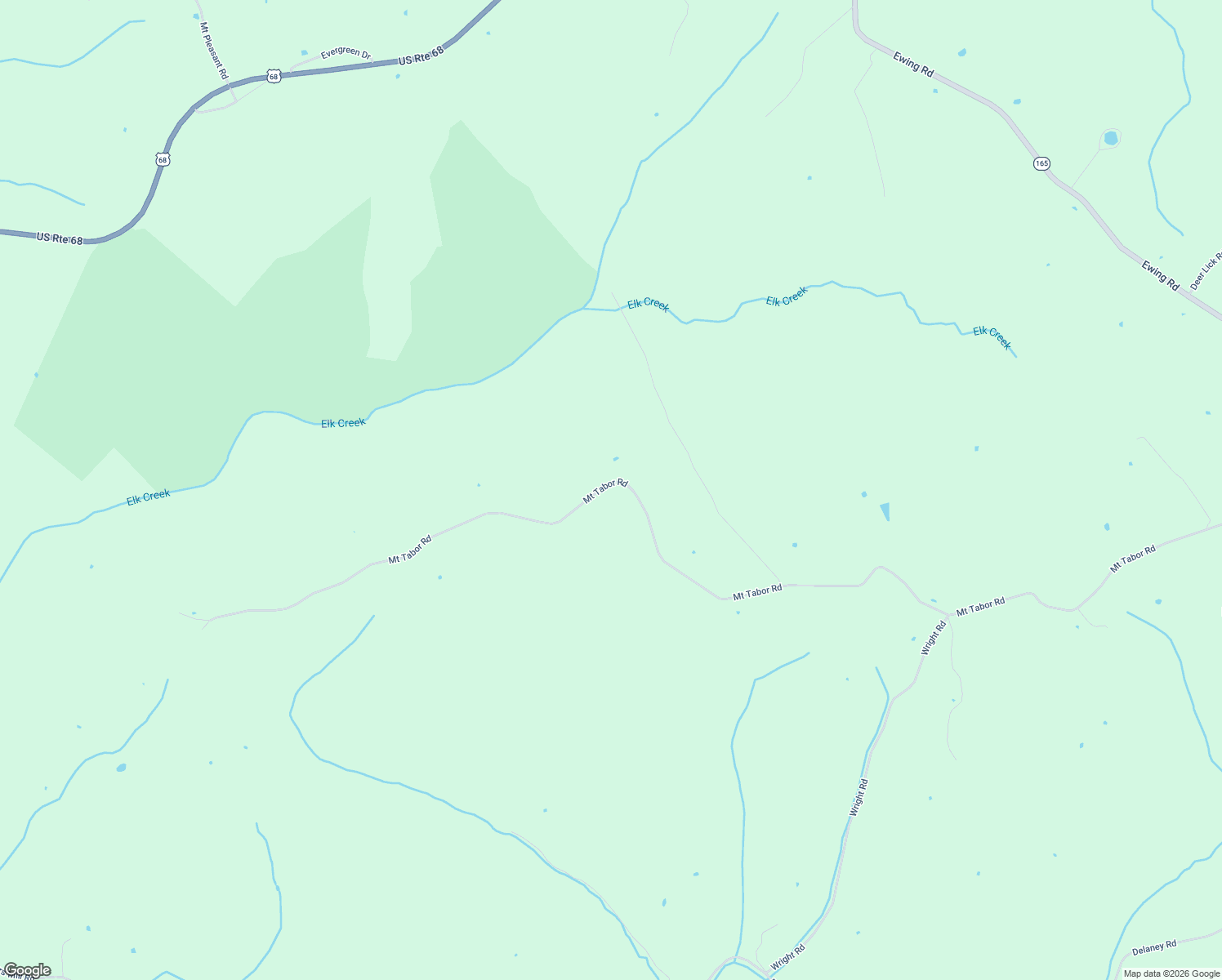 map of restaurants, bars, coffee shops, grocery stores, and more near 2435 Mount Tabor Road in Ewing