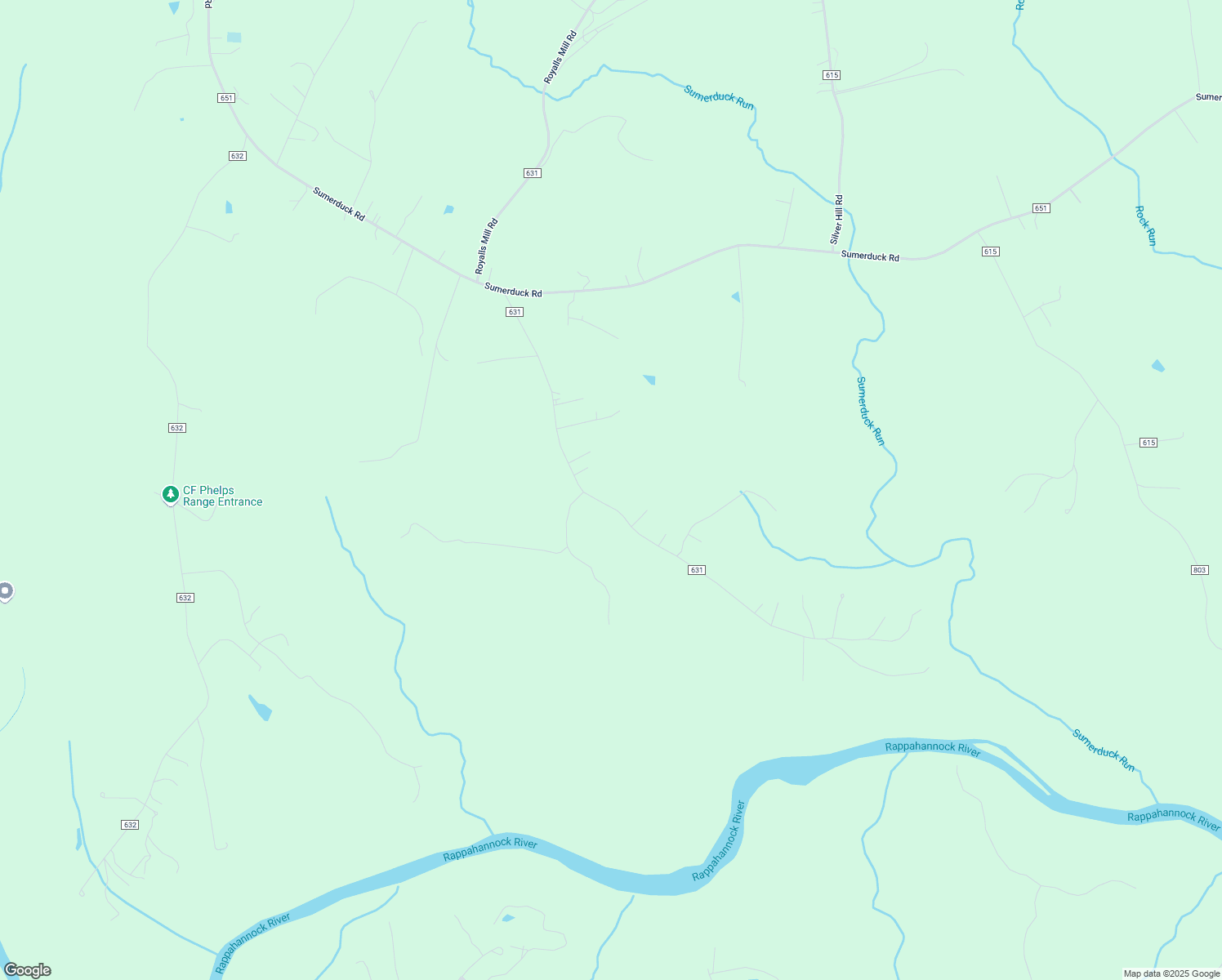 map of restaurants, bars, coffee shops, grocery stores, and more near 14415 Snake Castle Road in Sumerduck