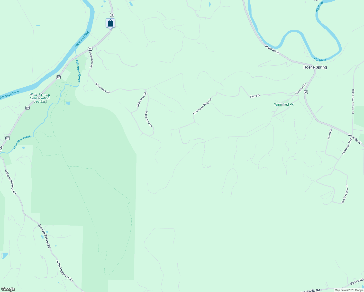 map of restaurants, bars, coffee shops, grocery stores, and more near 620 Crooked Creek Lane in Eureka