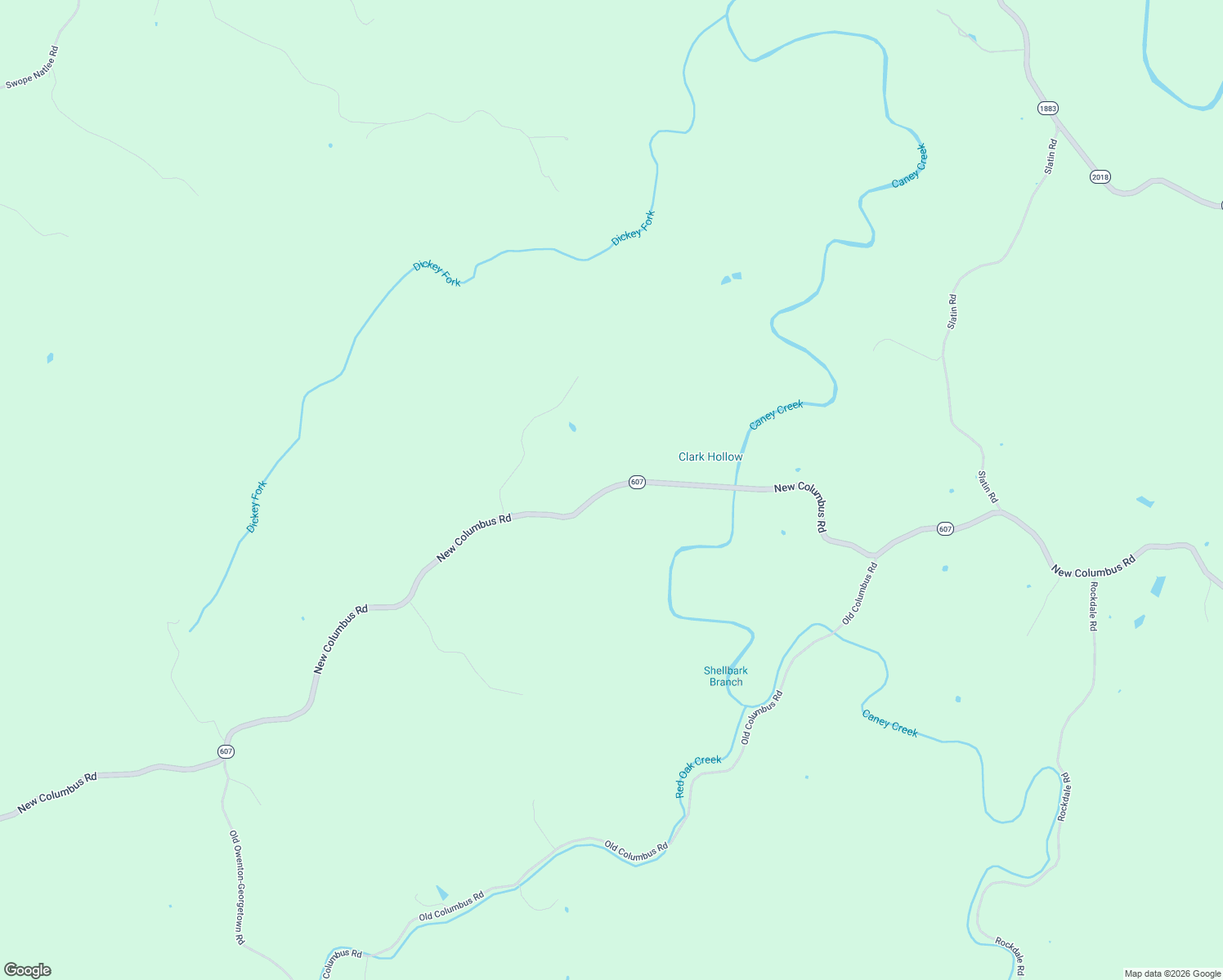 map of restaurants, bars, coffee shops, grocery stores, and more near 11000 New Columbus Road in Owenton
