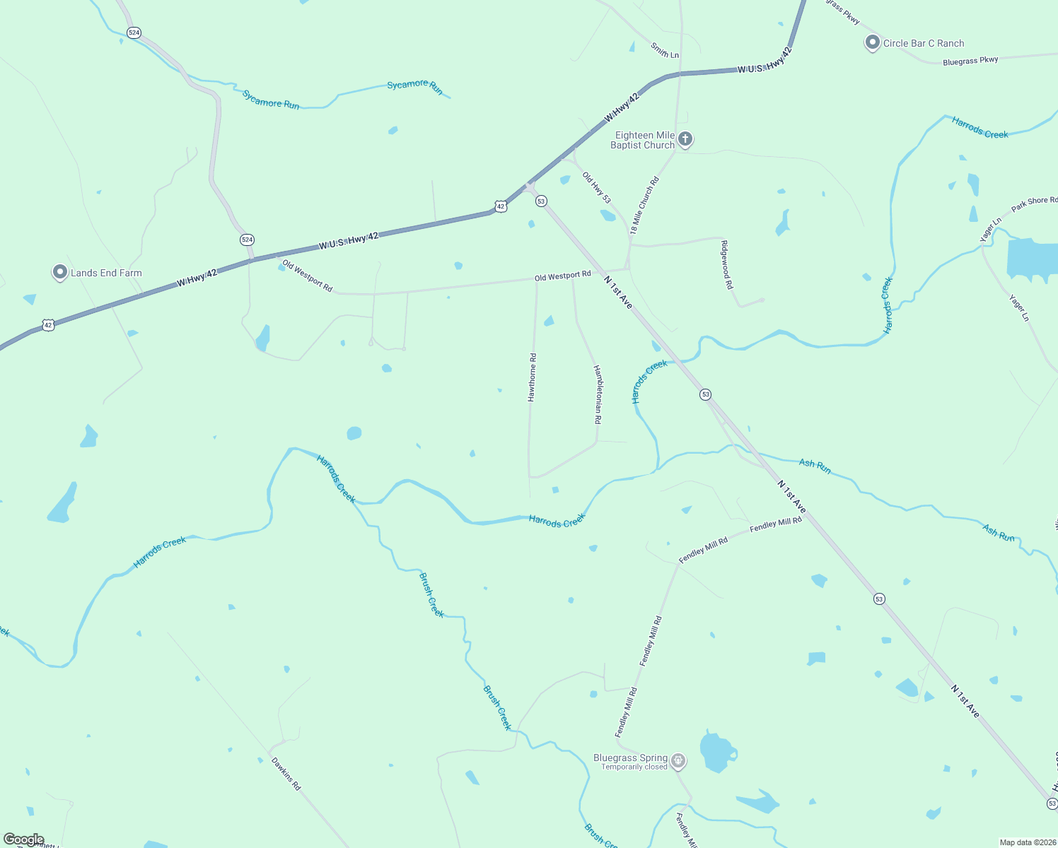 map of restaurants, bars, coffee shops, grocery stores, and more near 3900 Hawthorne Road in La Grange