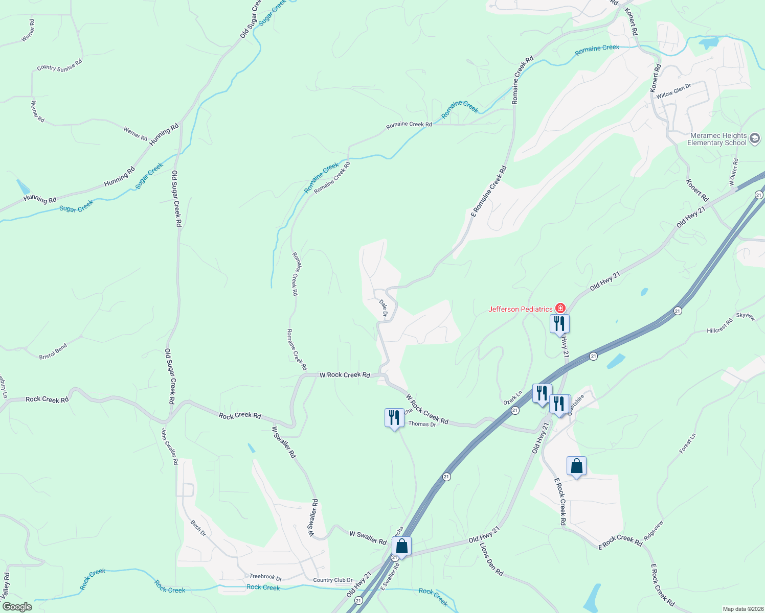 map of restaurants, bars, coffee shops, grocery stores, and more near 3320 Dale Drive in Fenton