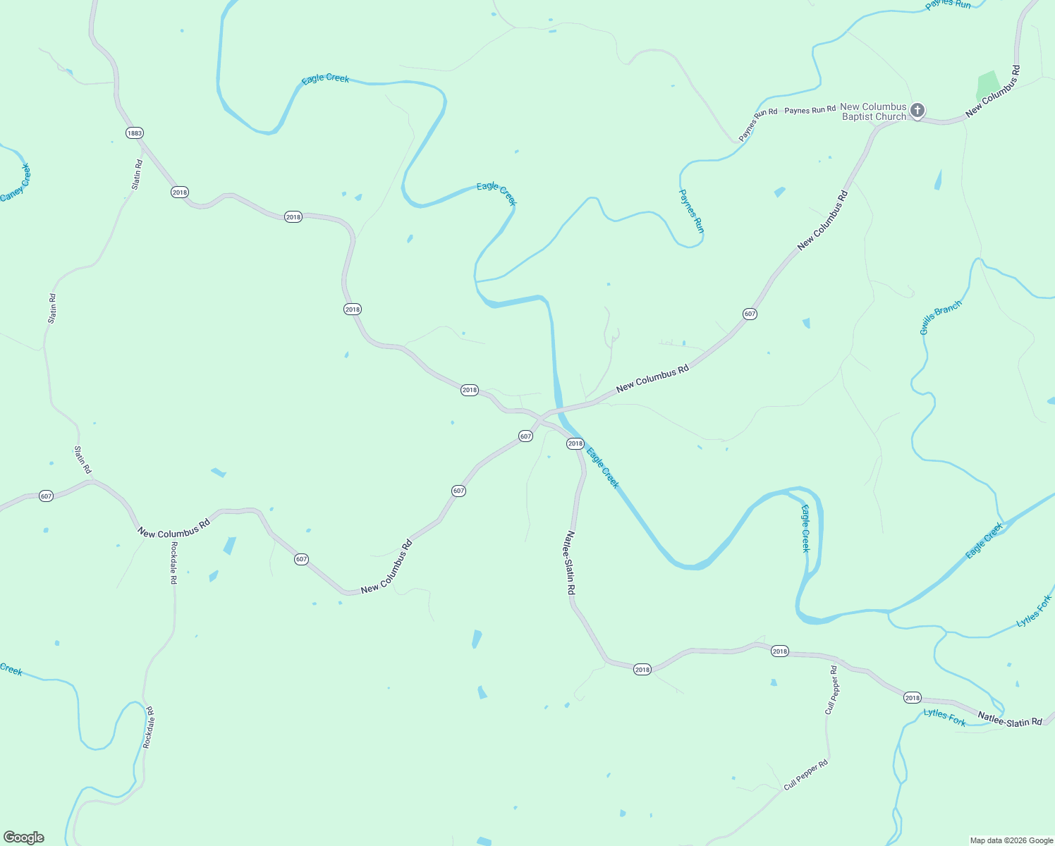 map of restaurants, bars, coffee shops, grocery stores, and more near 14440 New Columbus Road in Corinth
