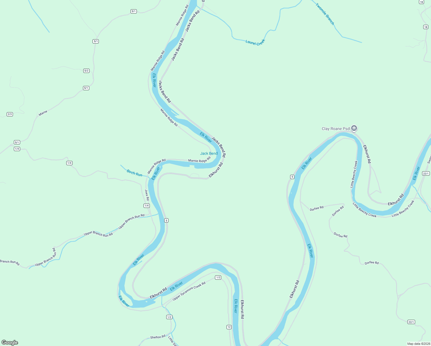 map of restaurants, bars, coffee shops, grocery stores, and more near Elkhurst Road in Procious