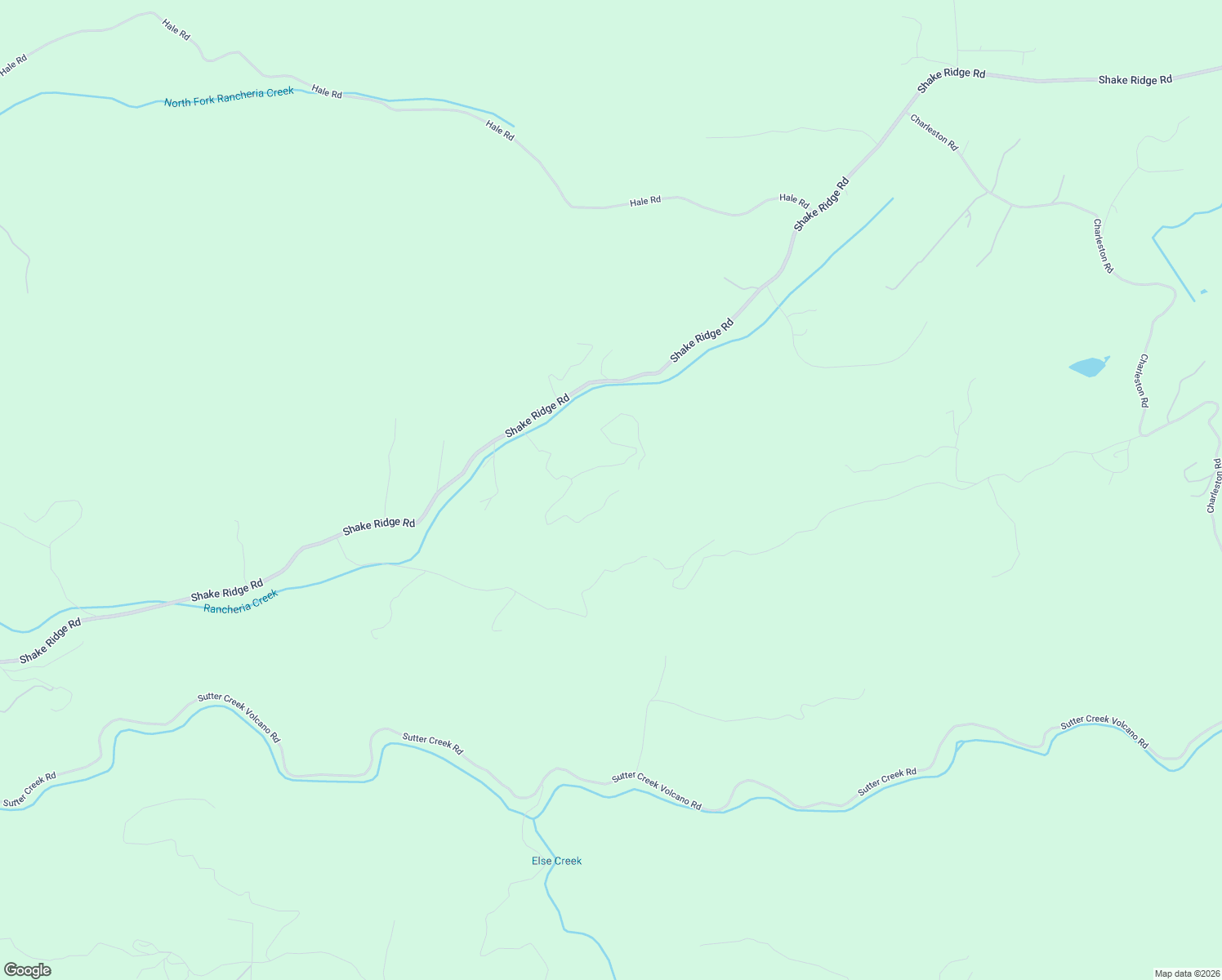 map of restaurants, bars, coffee shops, grocery stores, and more near 18926 Shake Ridge Road in Sutter Creek