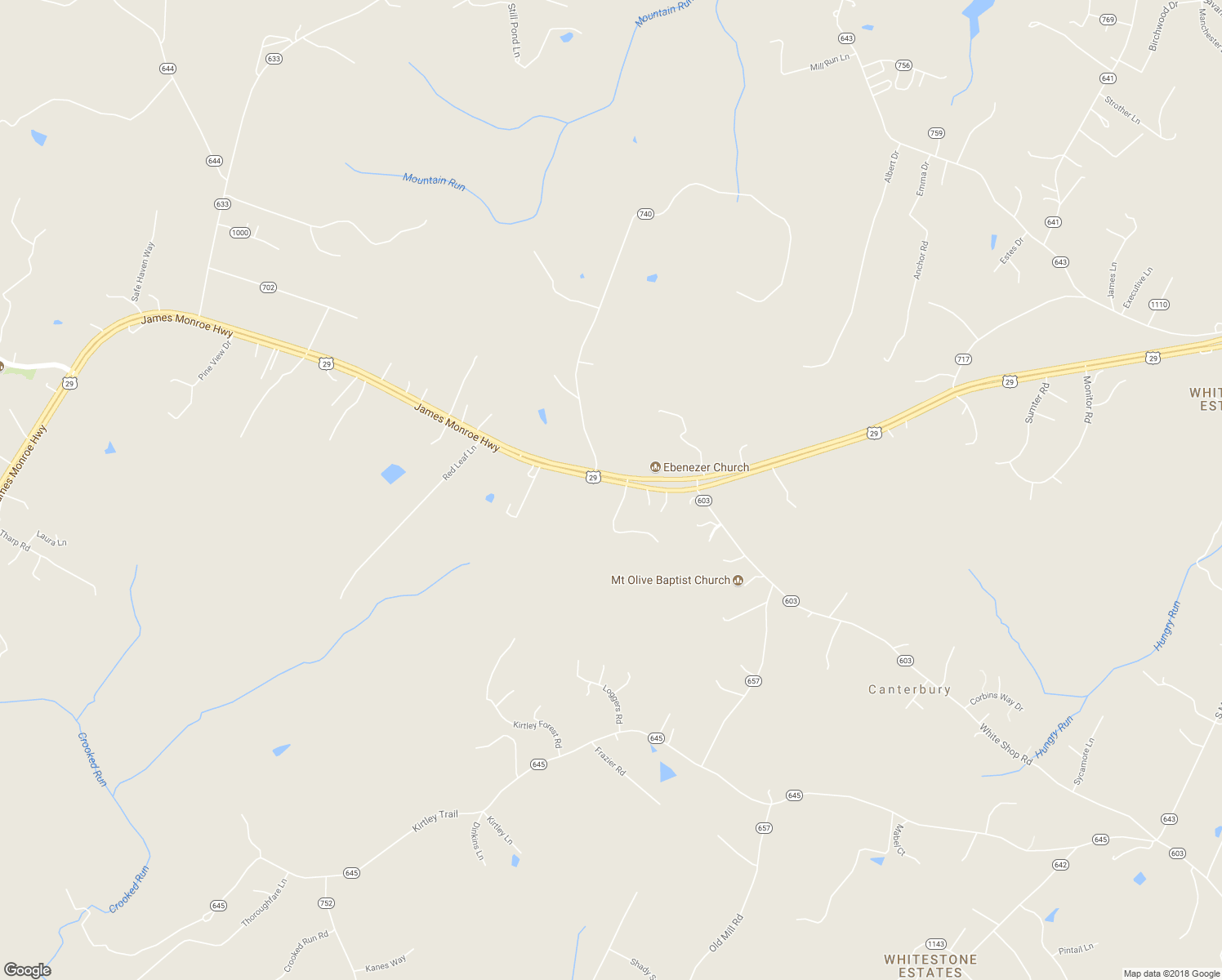 map of restaurants, bars, coffee shops, grocery stores, and more near 8160 James Monroe Highway in Culpeper