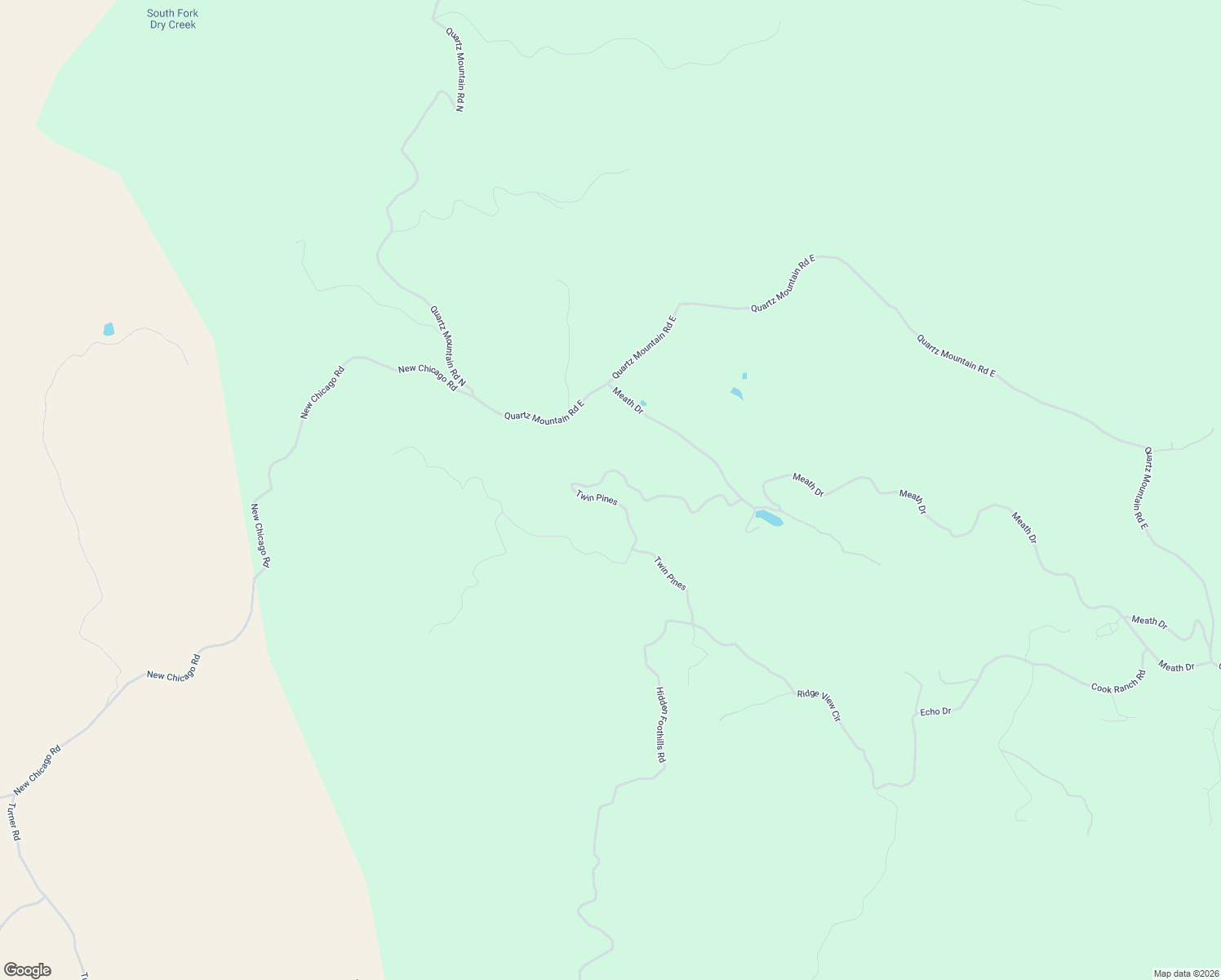 map of restaurants, bars, coffee shops, grocery stores, and more near 13080 Twin Pines in Sutter Creek