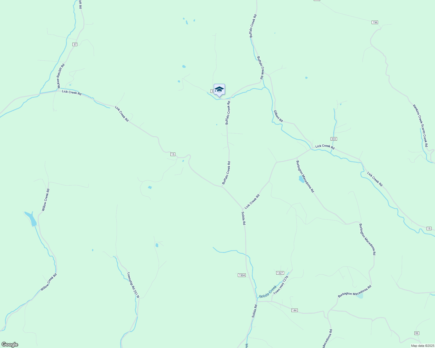 map of restaurants, bars, coffee shops, grocery stores, and more near 21 County Road 58 in South Point