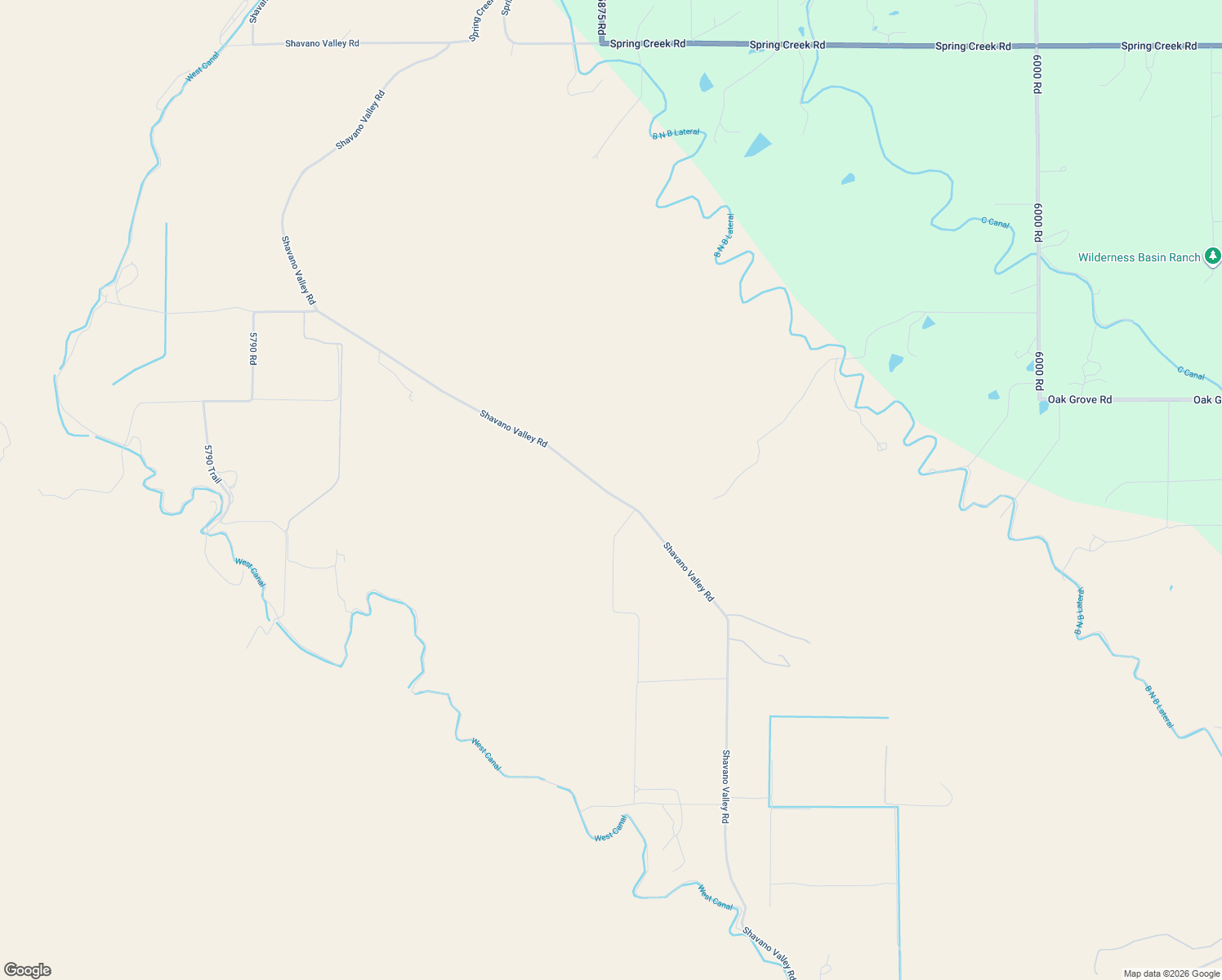 map of restaurants, bars, coffee shops, grocery stores, and more near 16252 Shavano Valley Road in Montrose