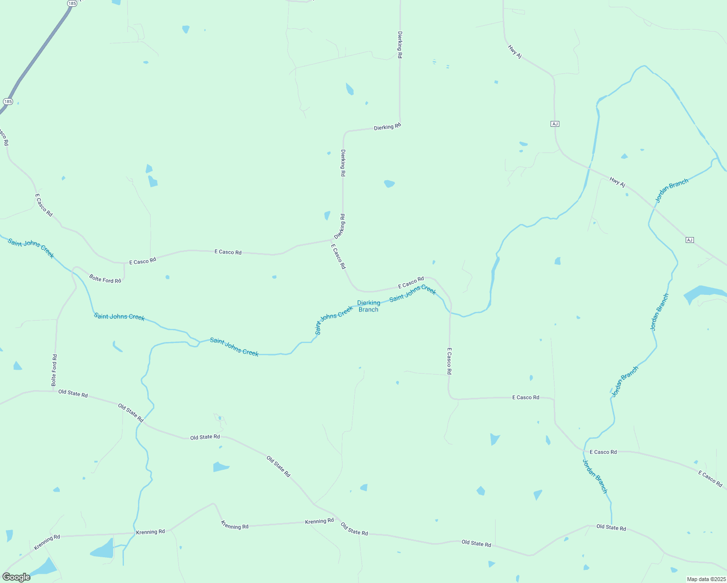 map of restaurants, bars, coffee shops, grocery stores, and more near 1969 East Casco Road in Beaufort