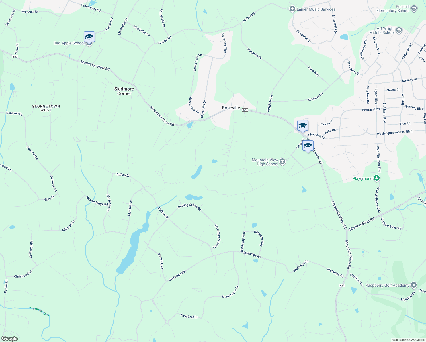 map of restaurants, bars, coffee shops, grocery stores, and more near 4 Tolson Lane in Stafford