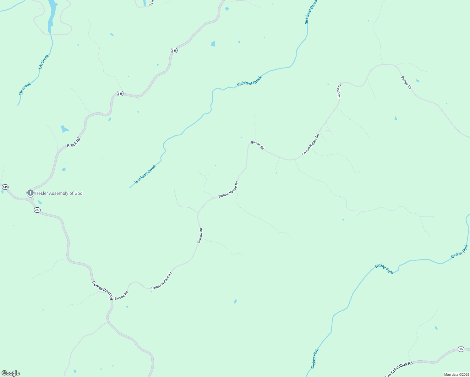 map of restaurants, bars, coffee shops, grocery stores, and more near Swope-Natlee Road in Owenton