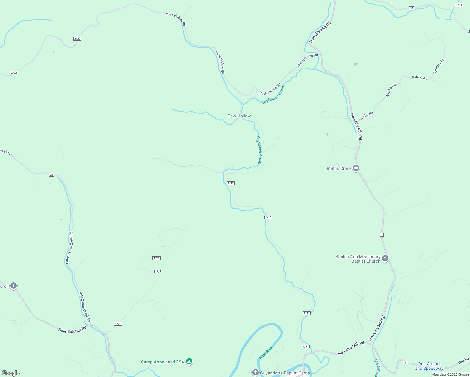 map of restaurants, bars, coffee shops, grocery stores, and more near 1688 Биг Кабелл Крик көчөсү in Ona