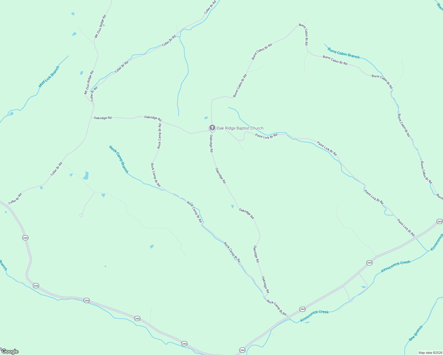 map of restaurants, bars, coffee shops, grocery stores, and more near Oakridge Road in Vanceburg