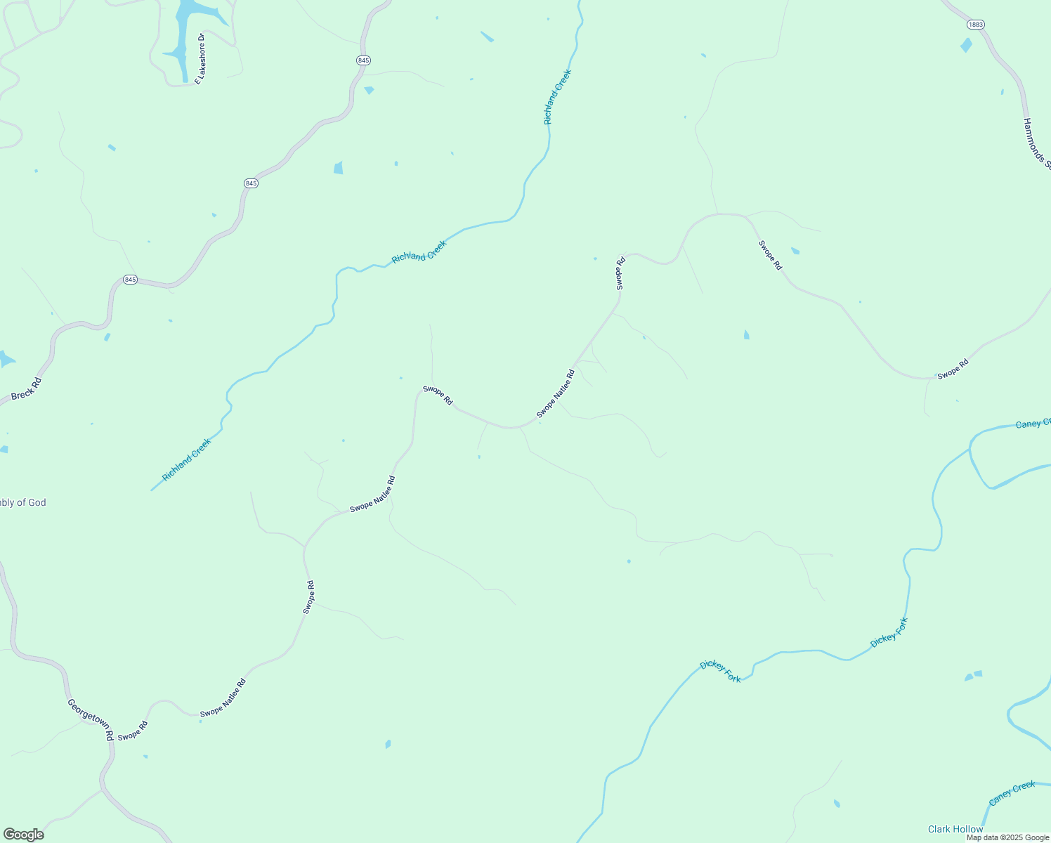map of restaurants, bars, coffee shops, grocery stores, and more near Swope-Natlee Road in Owenton