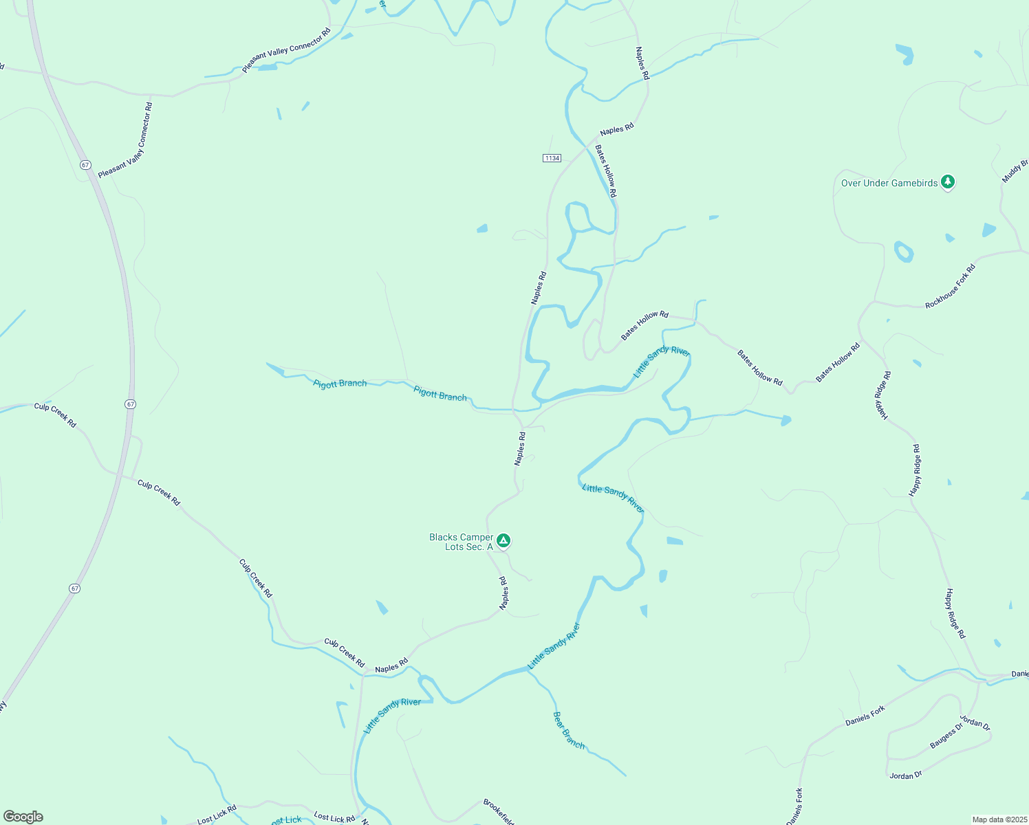 map of restaurants, bars, coffee shops, grocery stores, and more near 760 Naples Road in Greenup County
