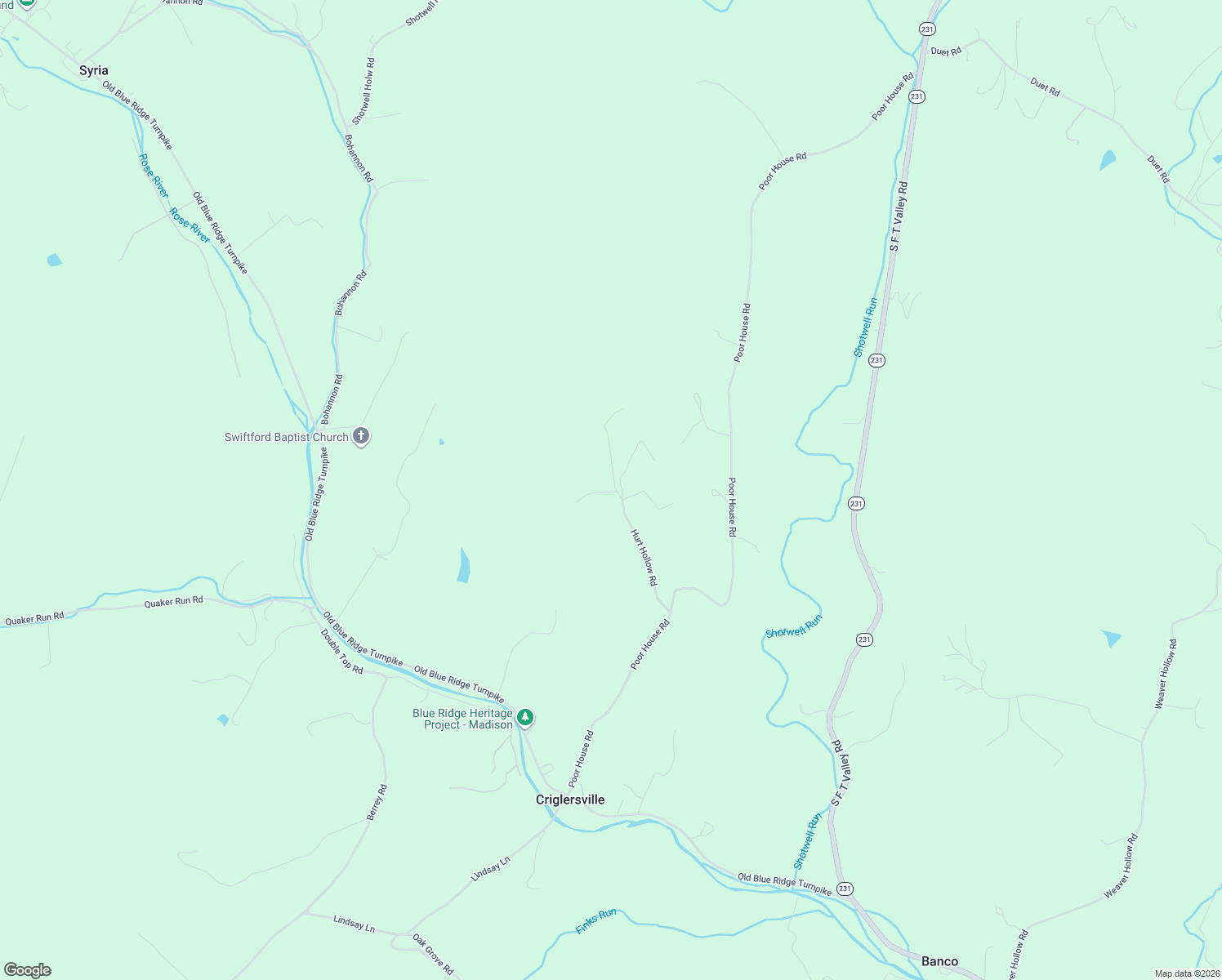map of restaurants, bars, coffee shops, grocery stores, and more near 224-242 Hurt Hollow Road in Madison