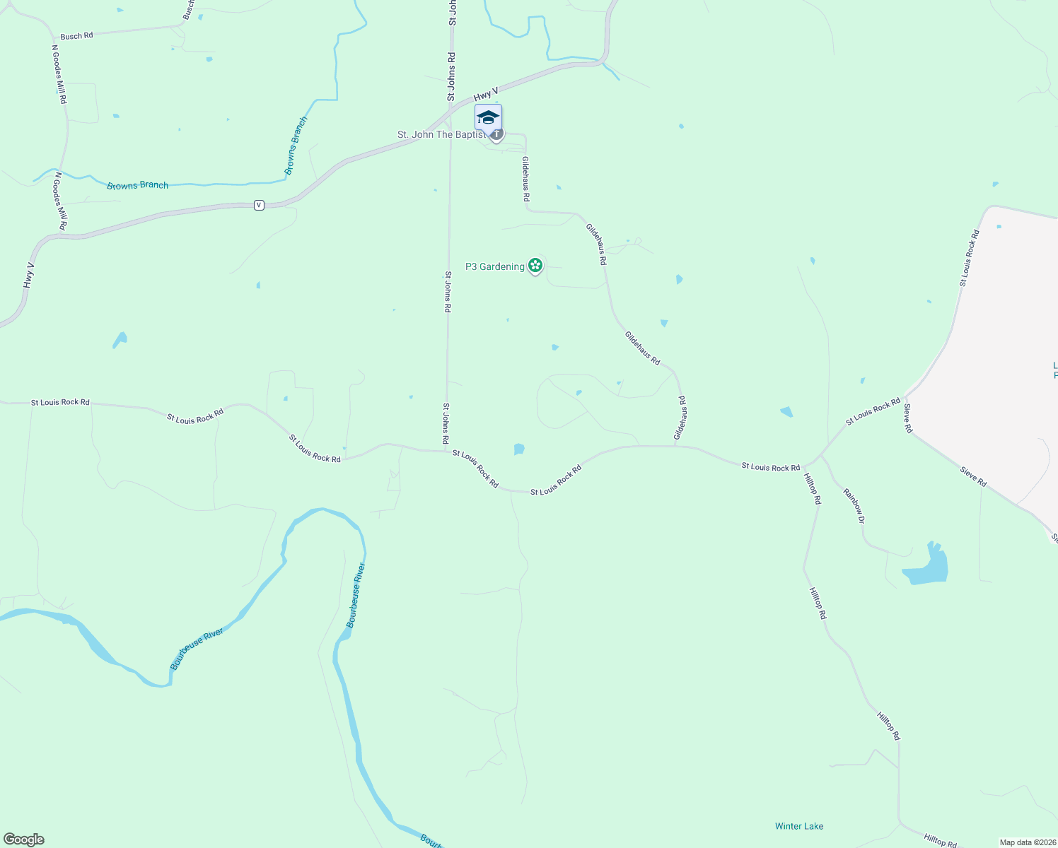 map of restaurants, bars, coffee shops, grocery stores, and more near 218 Scarlet Oak Loop in Villa Ridge