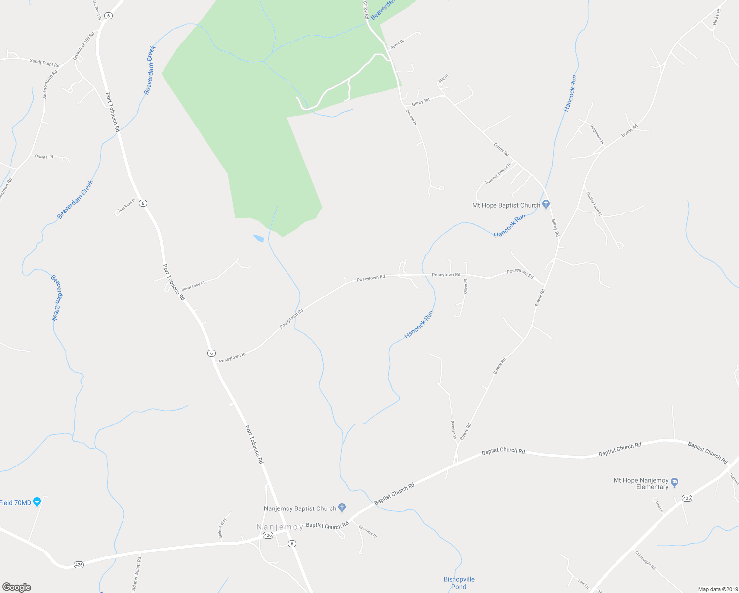 map of restaurants, bars, coffee shops, grocery stores, and more near 3000 Poseytown Road in Nanjemoy