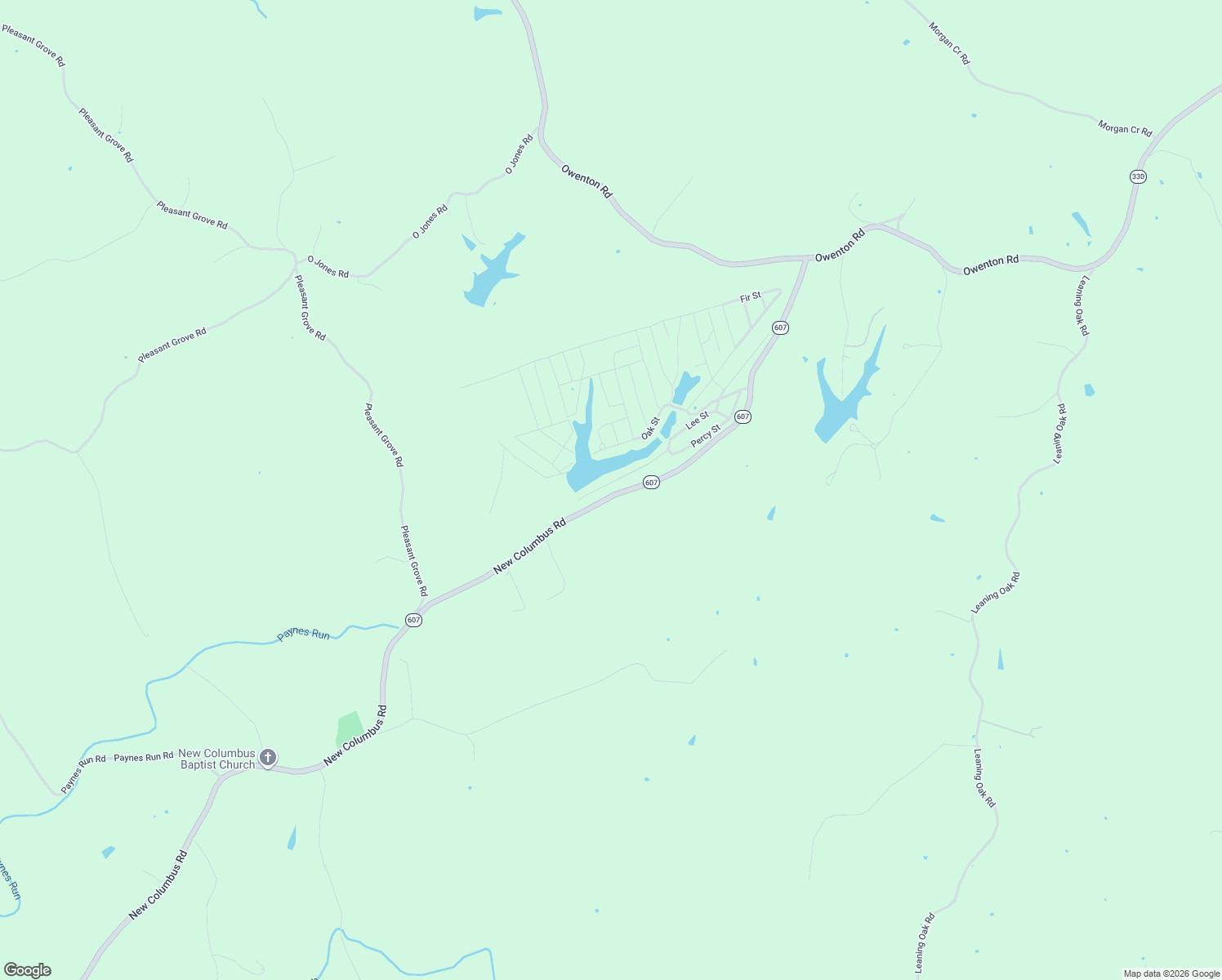 map of restaurants, bars, coffee shops, grocery stores, and more near 260 Lee Street in Corinth