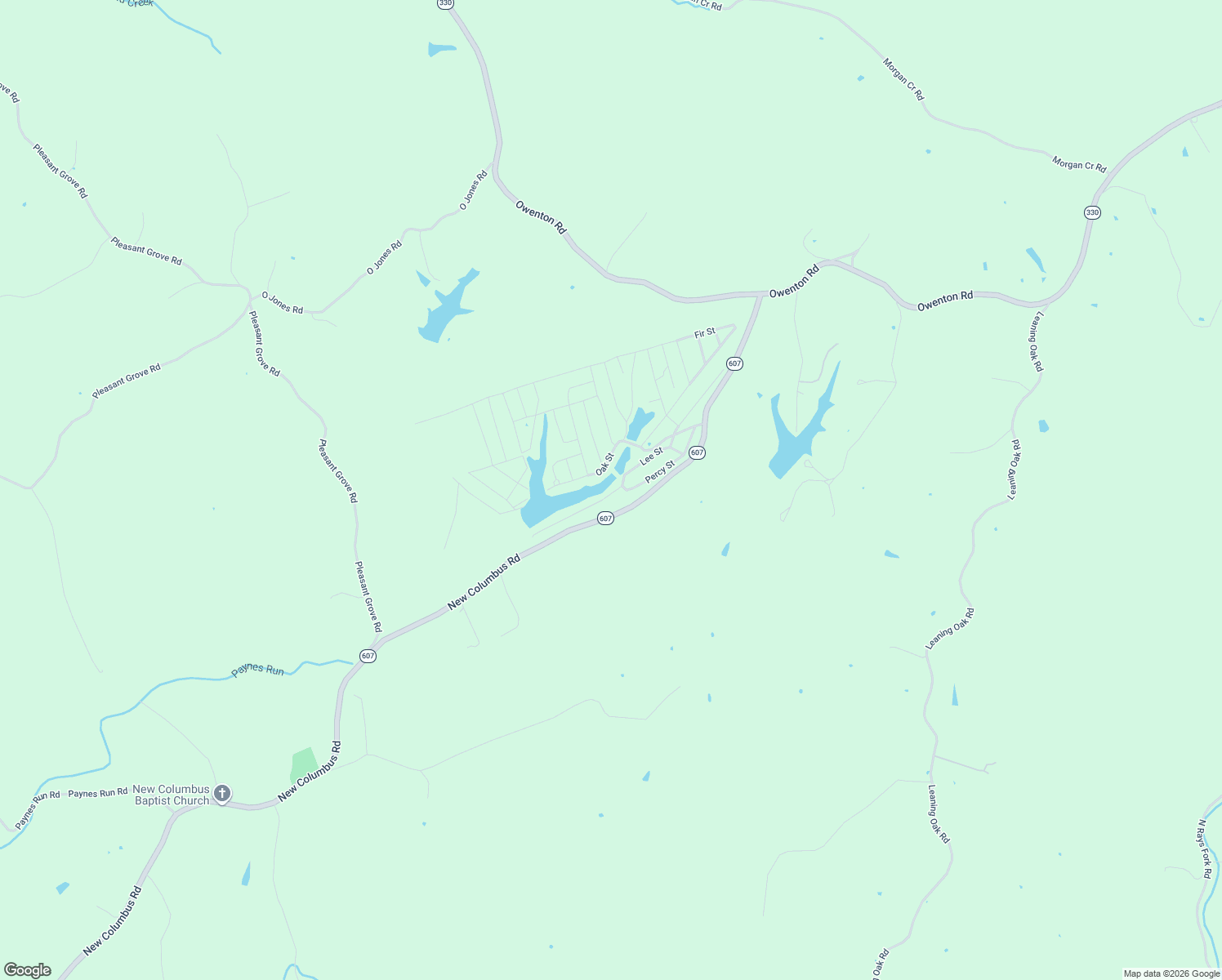 map of restaurants, bars, coffee shops, grocery stores, and more near 260 Lee Street in Corinth