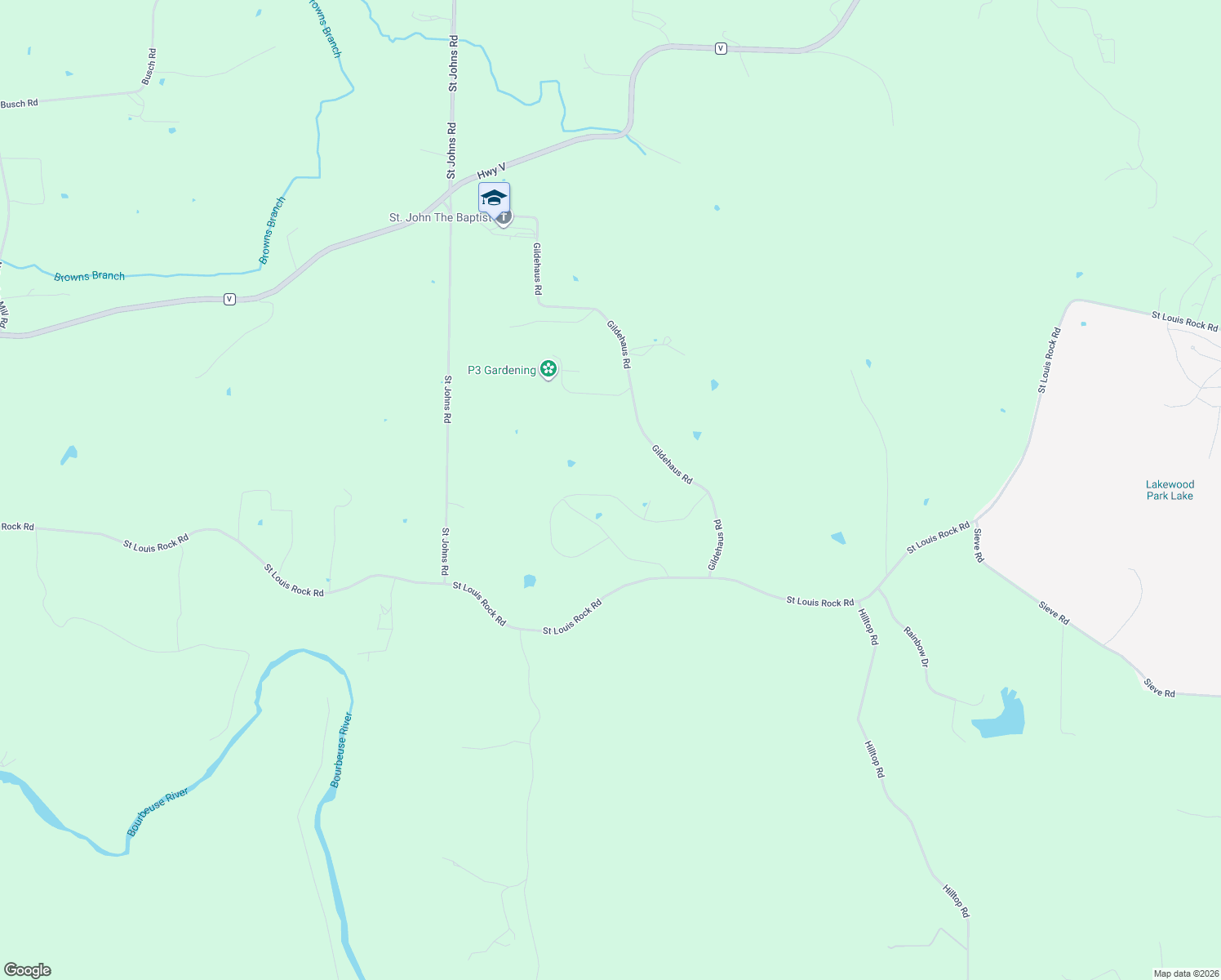 map of restaurants, bars, coffee shops, grocery stores, and more near 160 Scarlet Oak Loop in Villa Ridge
