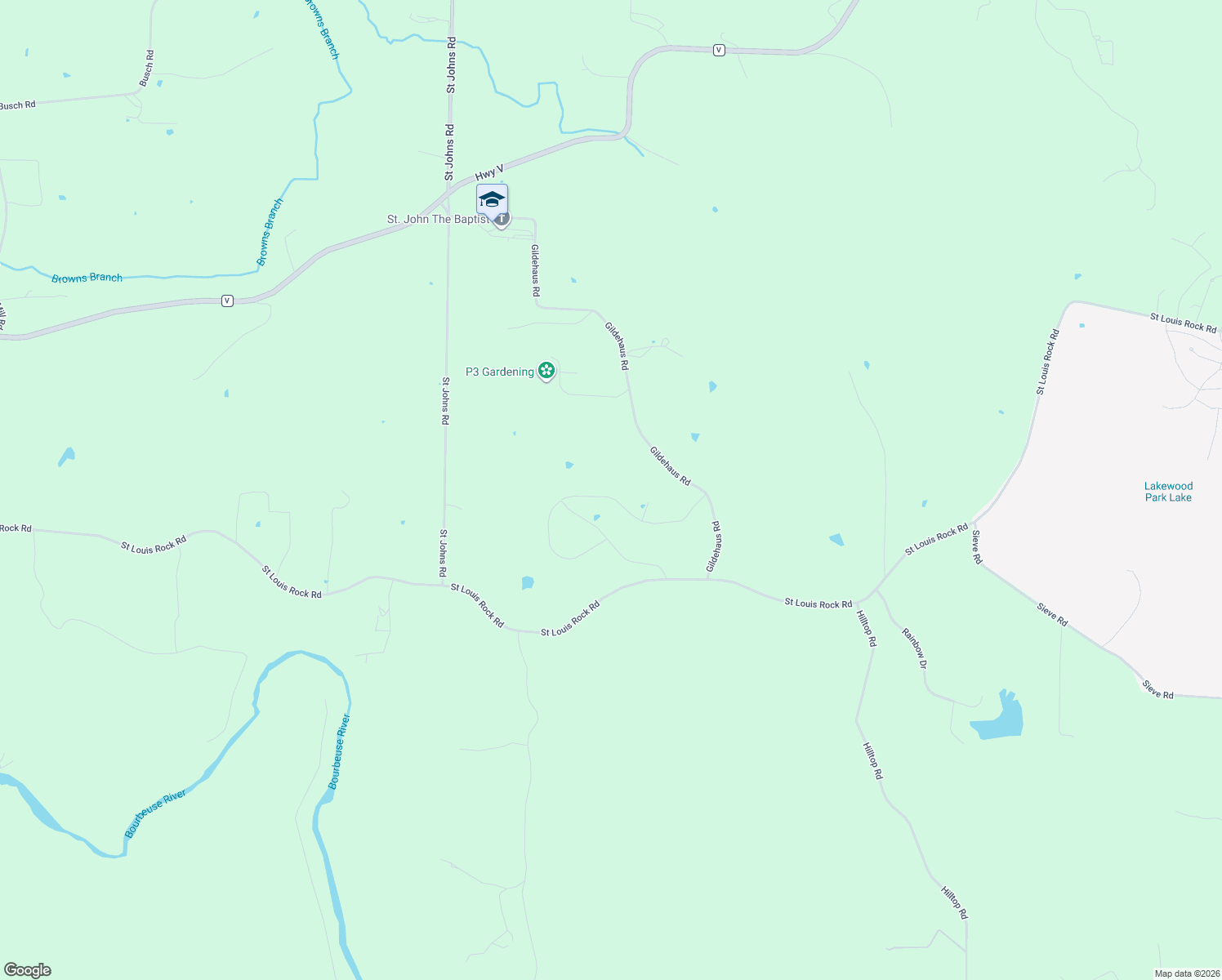 map of restaurants, bars, coffee shops, grocery stores, and more near 160 Scarlet Oak Loop in Villa Ridge