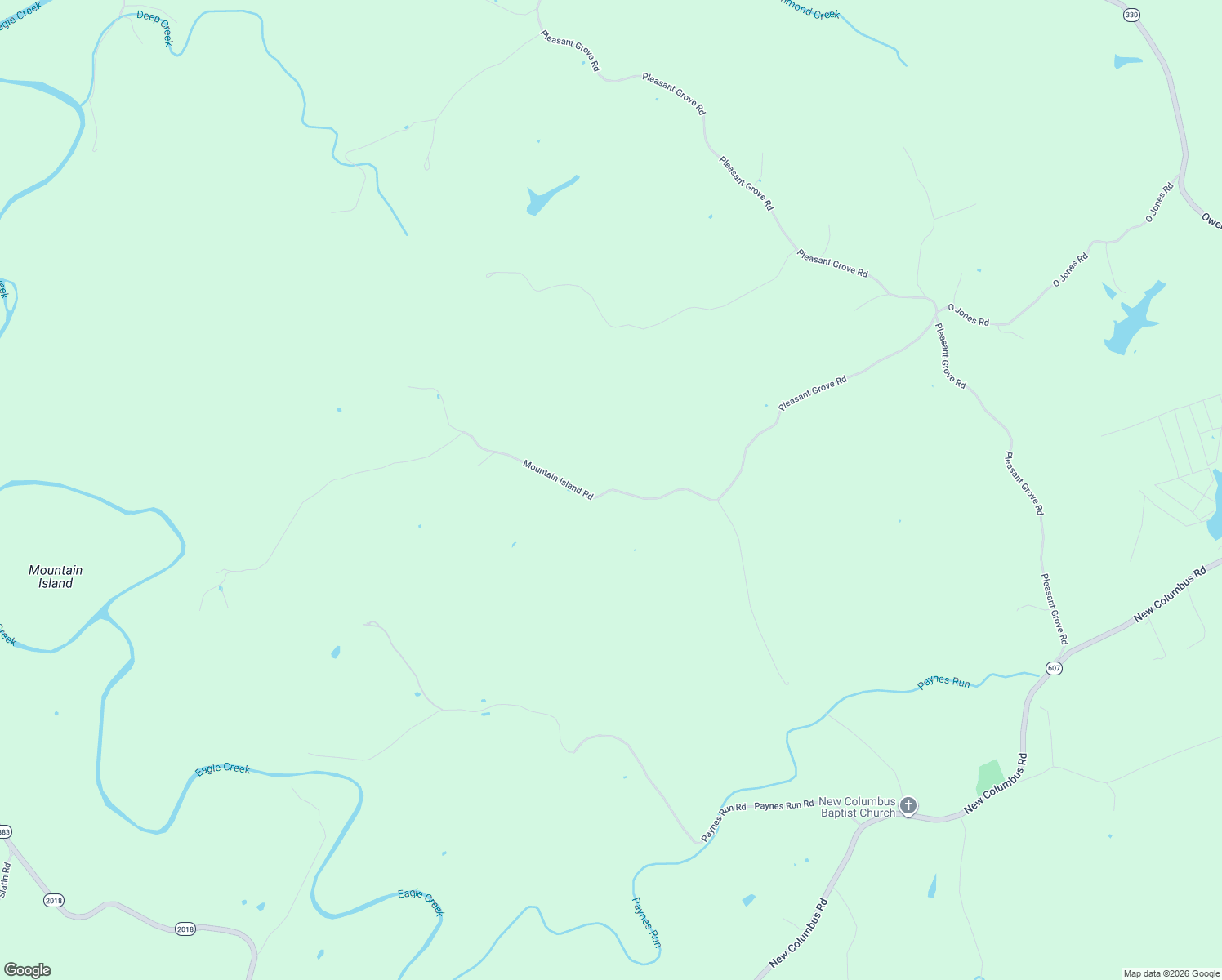 map of restaurants, bars, coffee shops, grocery stores, and more near Mountain Island Road in Owen County