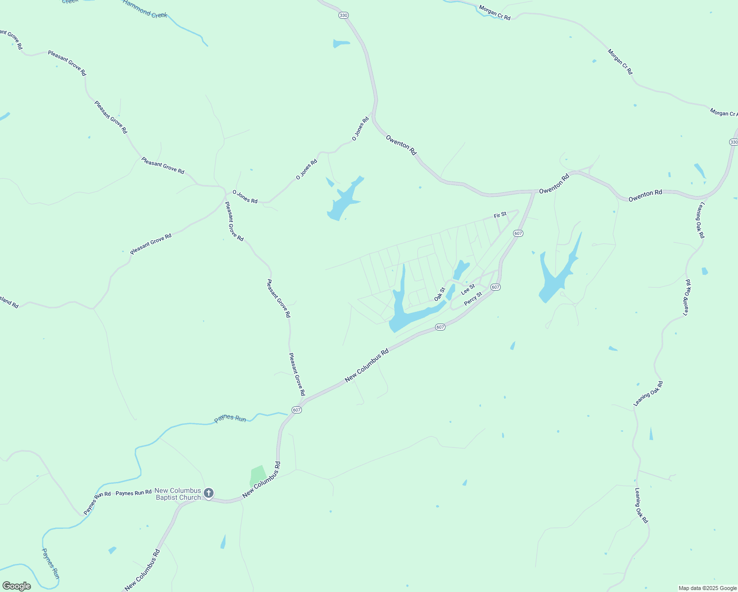 map of restaurants, bars, coffee shops, grocery stores, and more near 15 Timberwood Street in Corinth