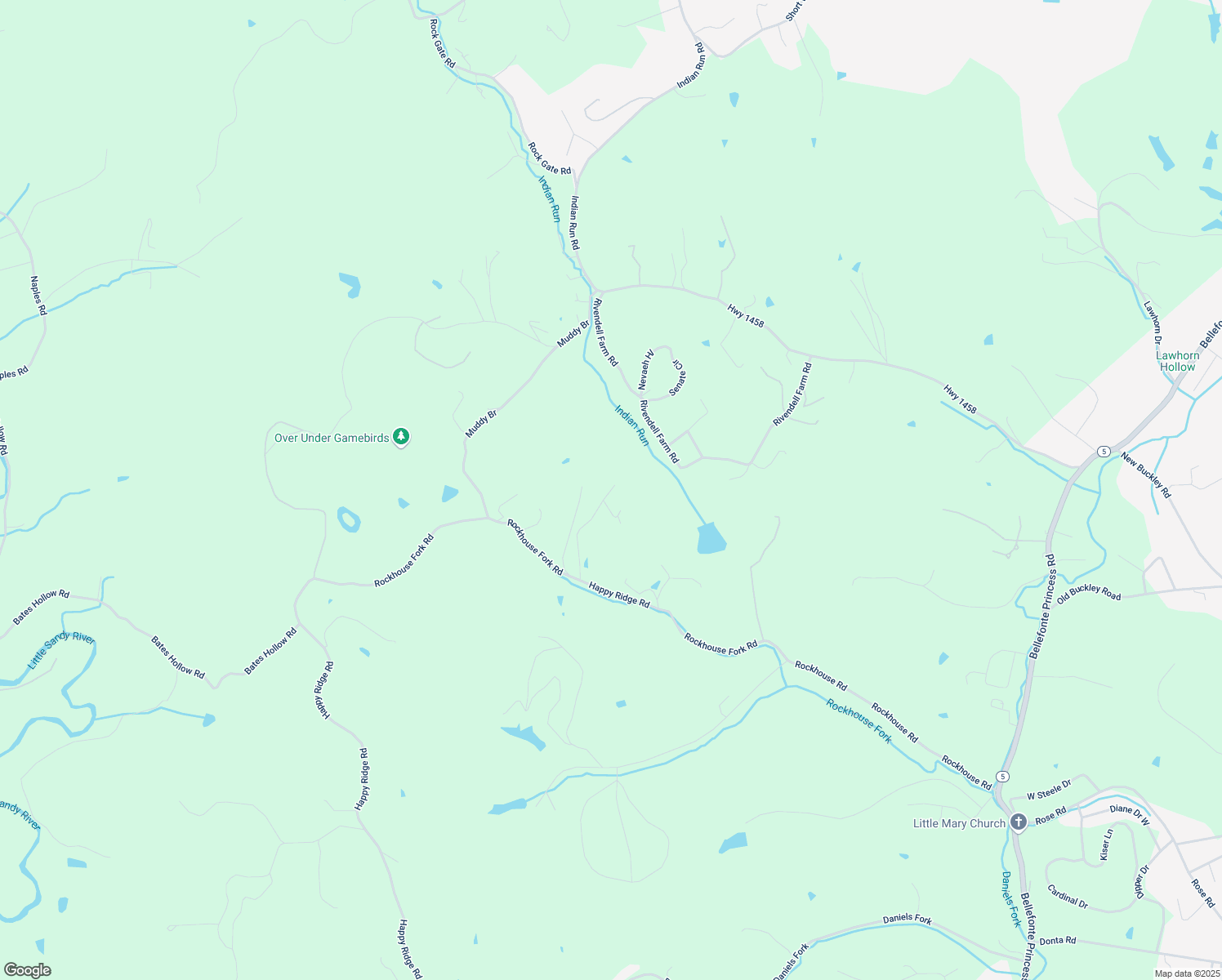 map of restaurants, bars, coffee shops, grocery stores, and more near Green Haven Road in Ashland