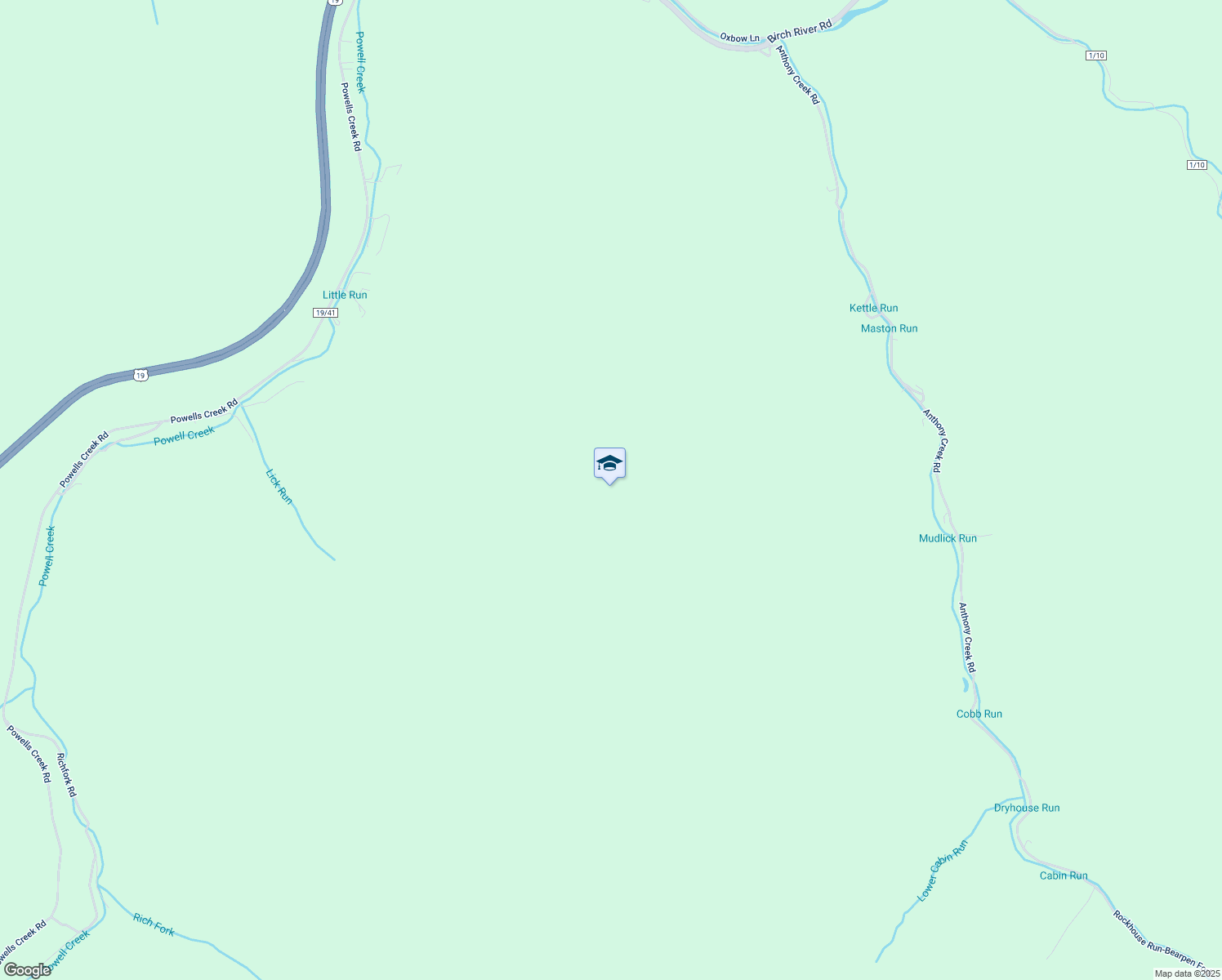 map of restaurants, bars, coffee shops, grocery stores, and more near in Birch River