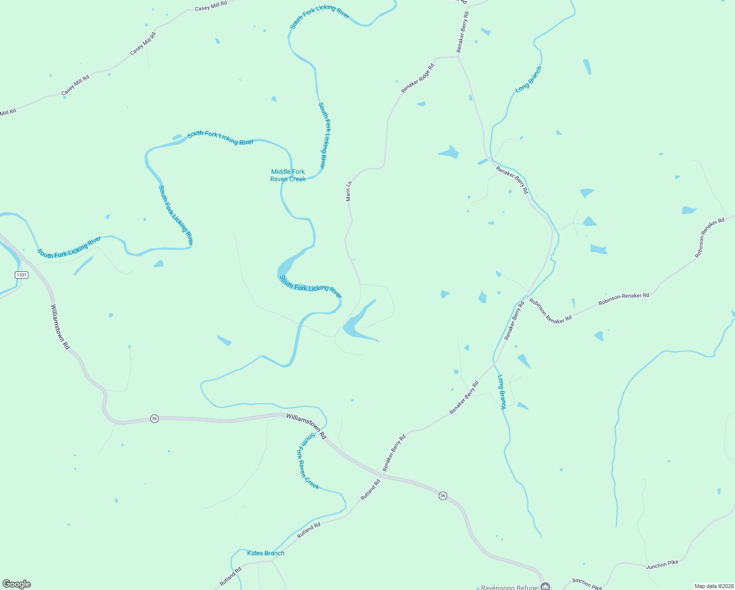 map of restaurants, bars, coffee shops, grocery stores, and more near 38 Cricket Lane in Berry