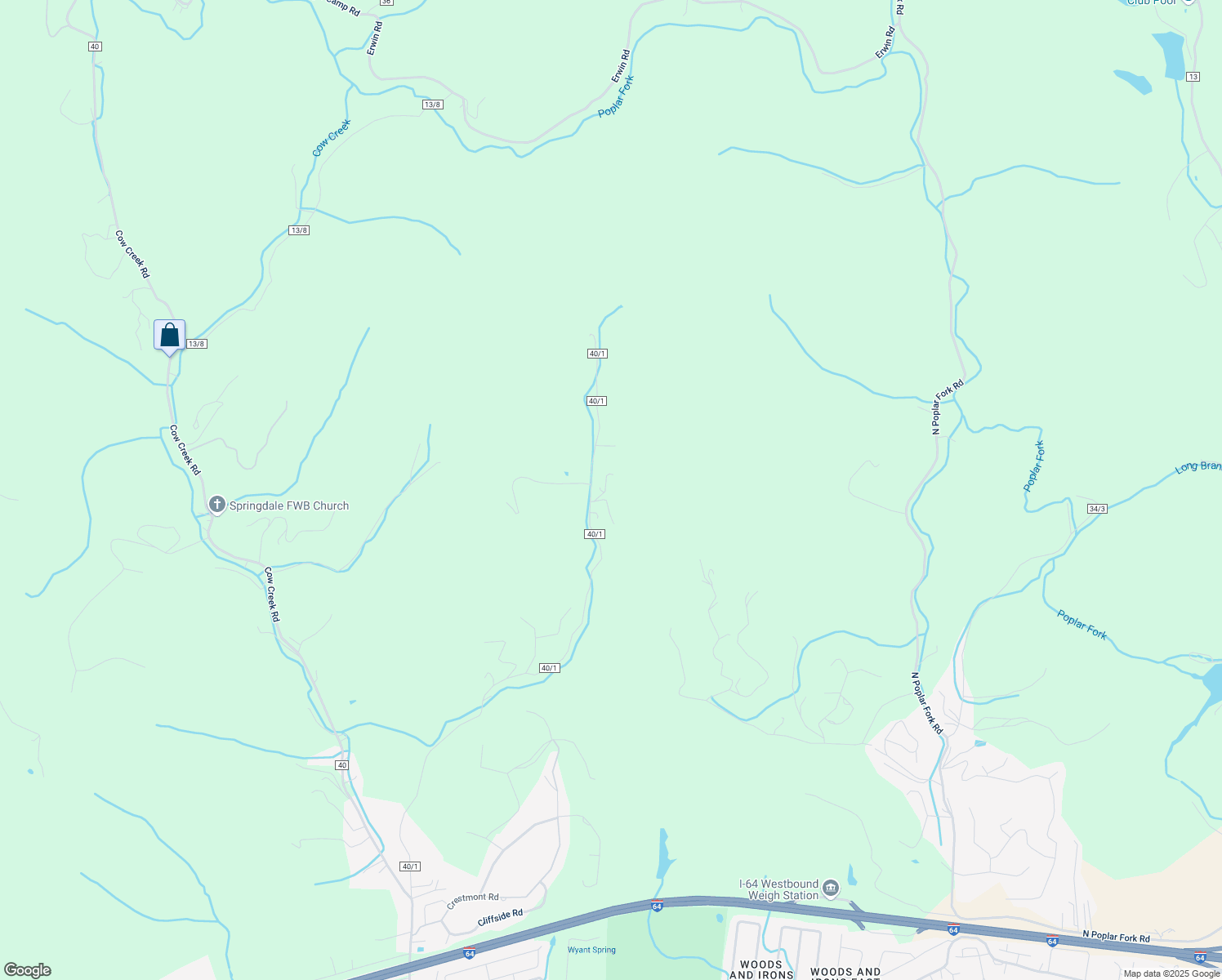 map of restaurants, bars, coffee shops, grocery stores, and more near 1463 Hereford Road in Hurricane