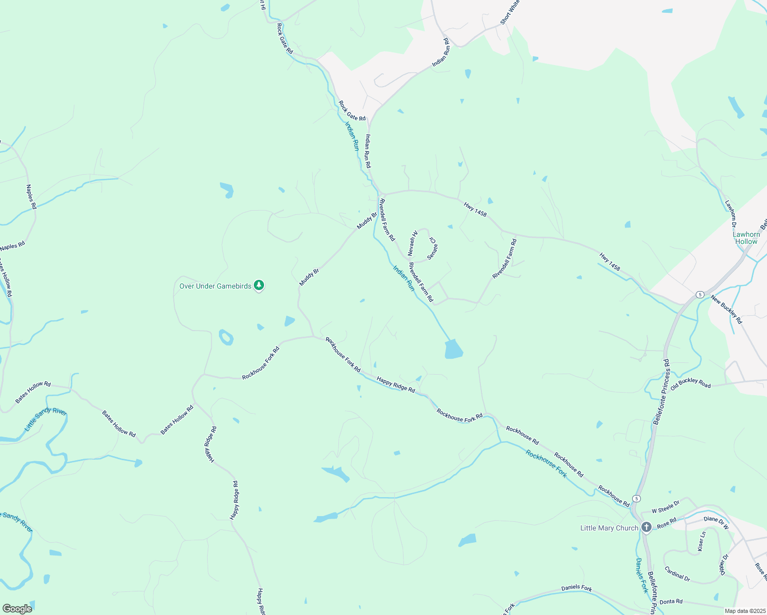 map of restaurants, bars, coffee shops, grocery stores, and more near Green Haven Road in Ashland
