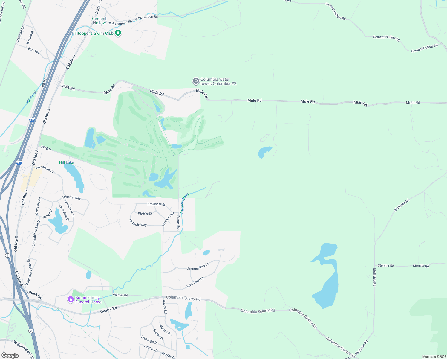 map of restaurants, bars, coffee shops, grocery stores, and more near in Columbia