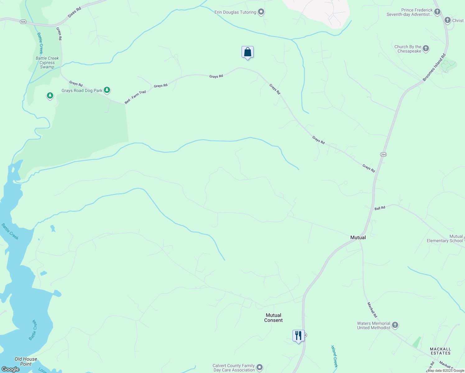 map of restaurants, bars, coffee shops, grocery stores, and more near in Port Republic