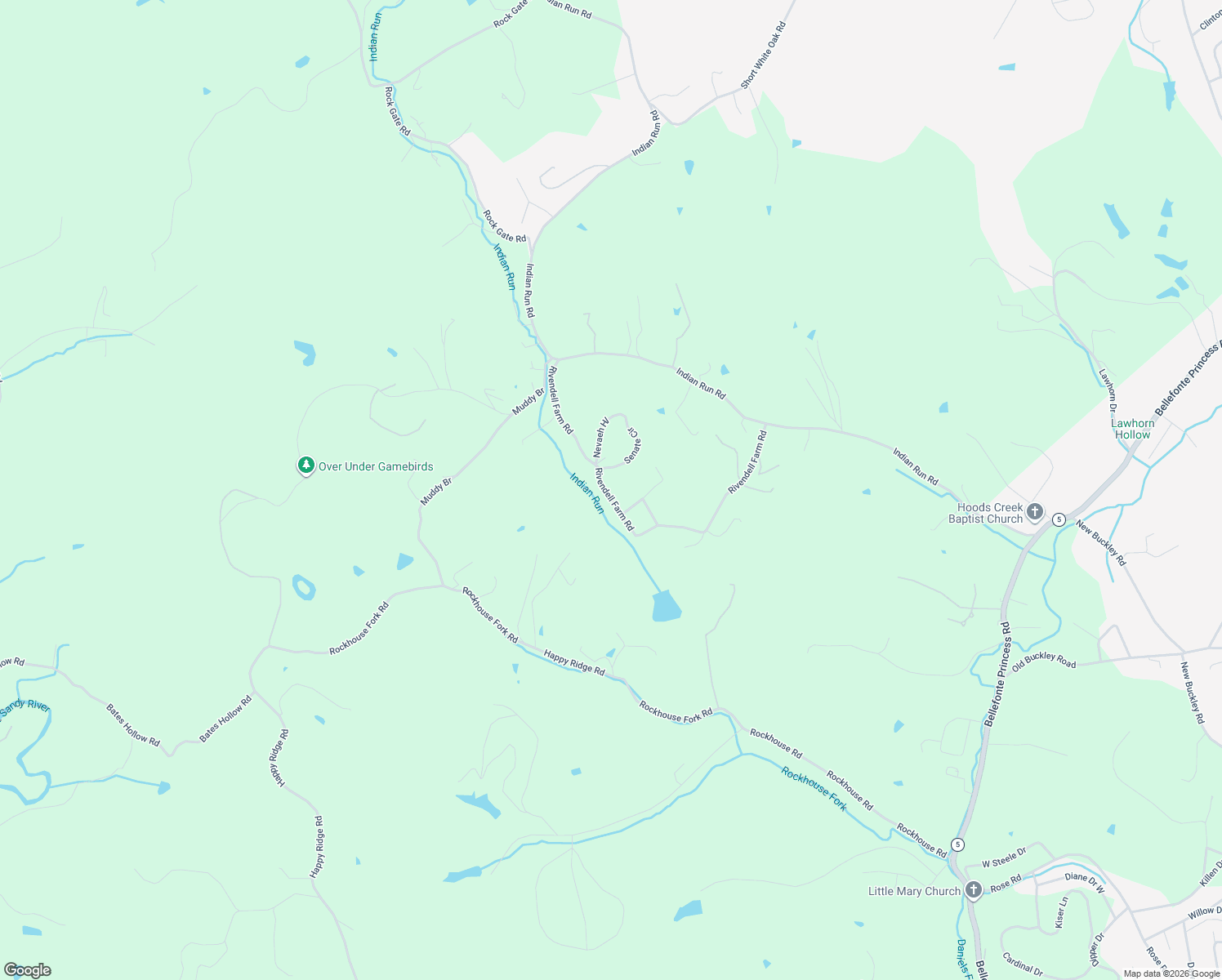 map of restaurants, bars, coffee shops, grocery stores, and more near 3903-4015 Rivendell Farm Road in Ashland