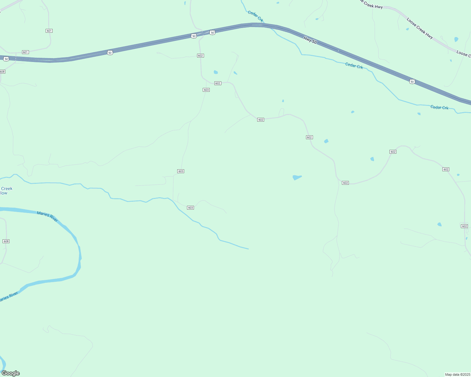 map of restaurants, bars, coffee shops, grocery stores, and more near in Loose Creek