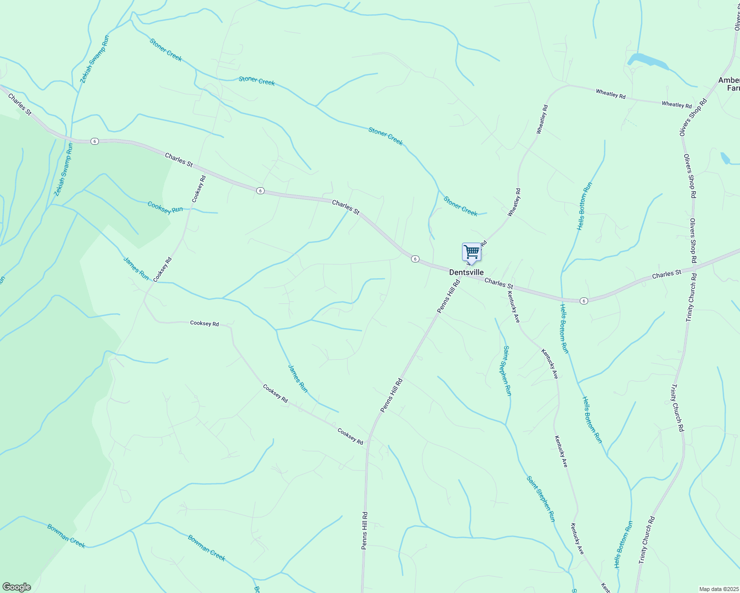 map of restaurants, bars, coffee shops, grocery stores, and more near 8245 Hudson Drive in La Plata
