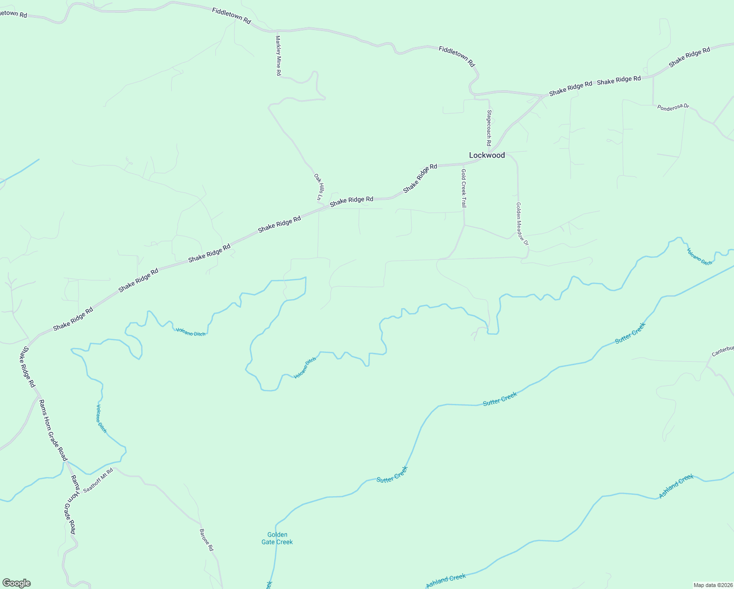 map of restaurants, bars, coffee shops, grocery stores, and more near 18650 Gold Creek Trail in Volcano