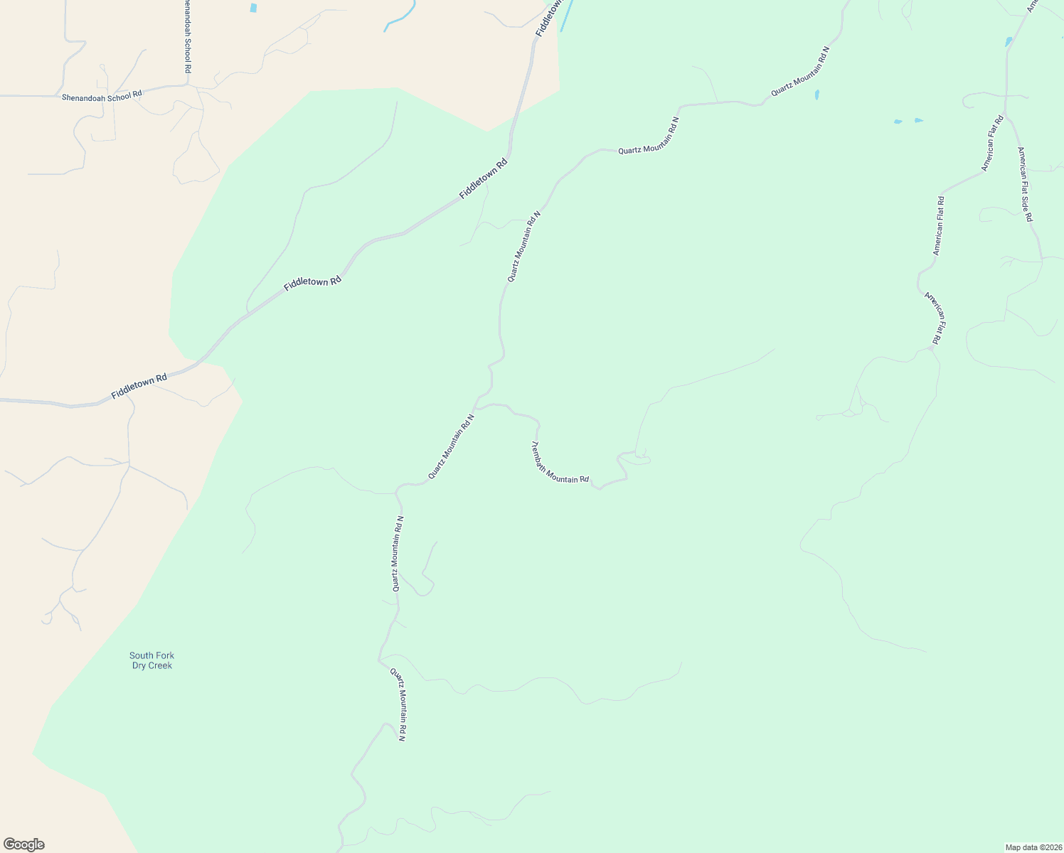 map of restaurants, bars, coffee shops, grocery stores, and more near 12442 Trembath Mountain Road in Fiddletown