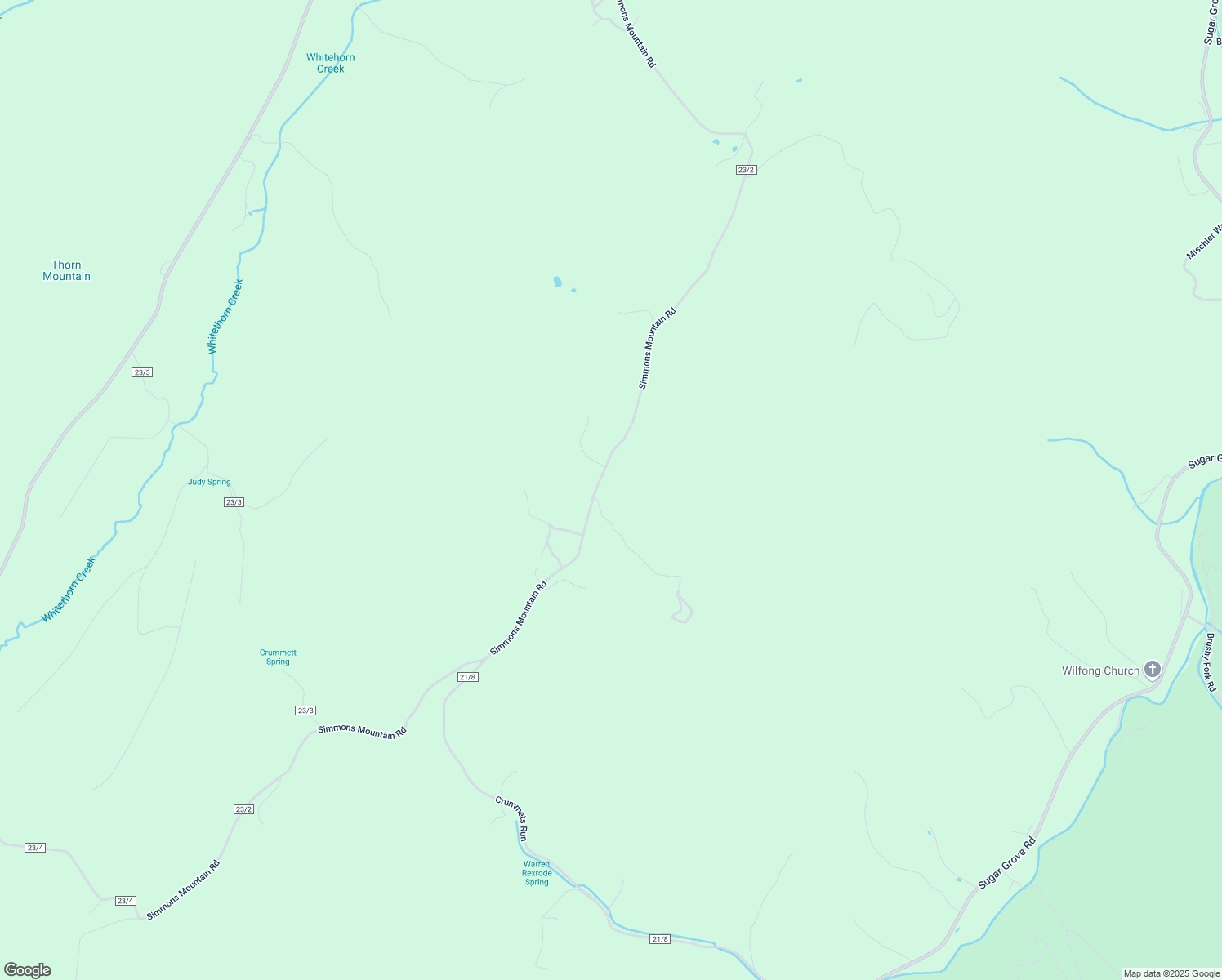 map of restaurants, bars, coffee shops, grocery stores, and more near Simmons Mountain Road in Brandywine