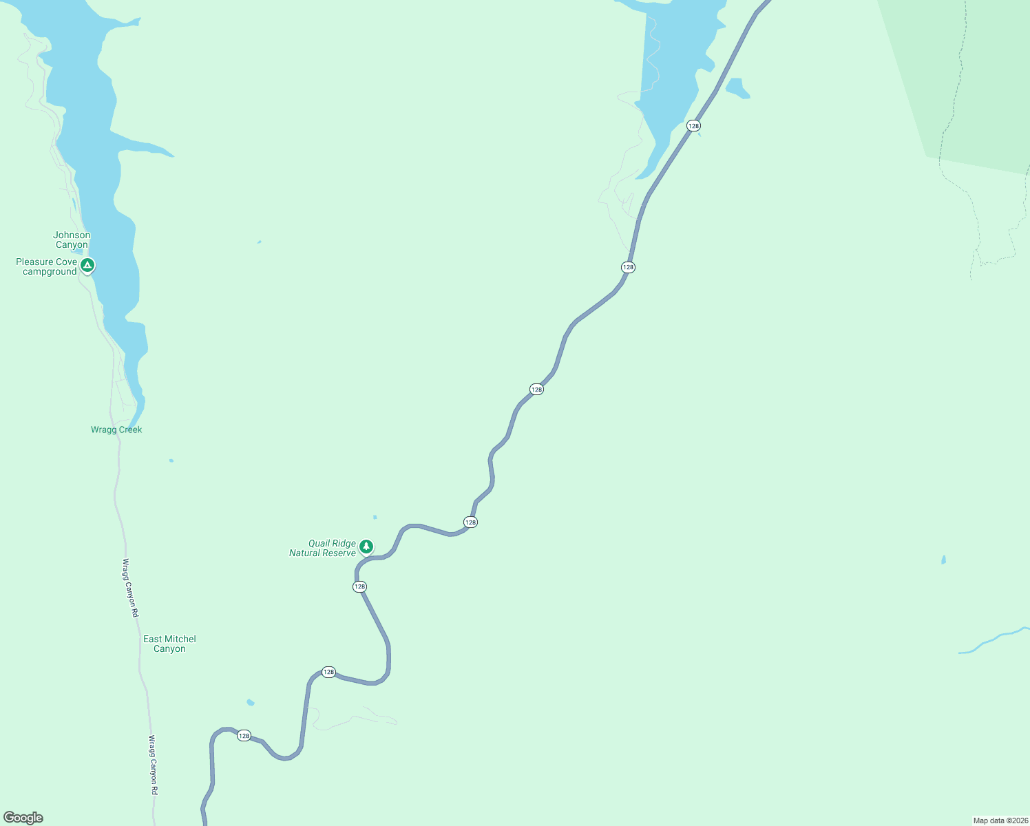 map of restaurants, bars, coffee shops, grocery stores, and more near 6665 California 128 in Napa