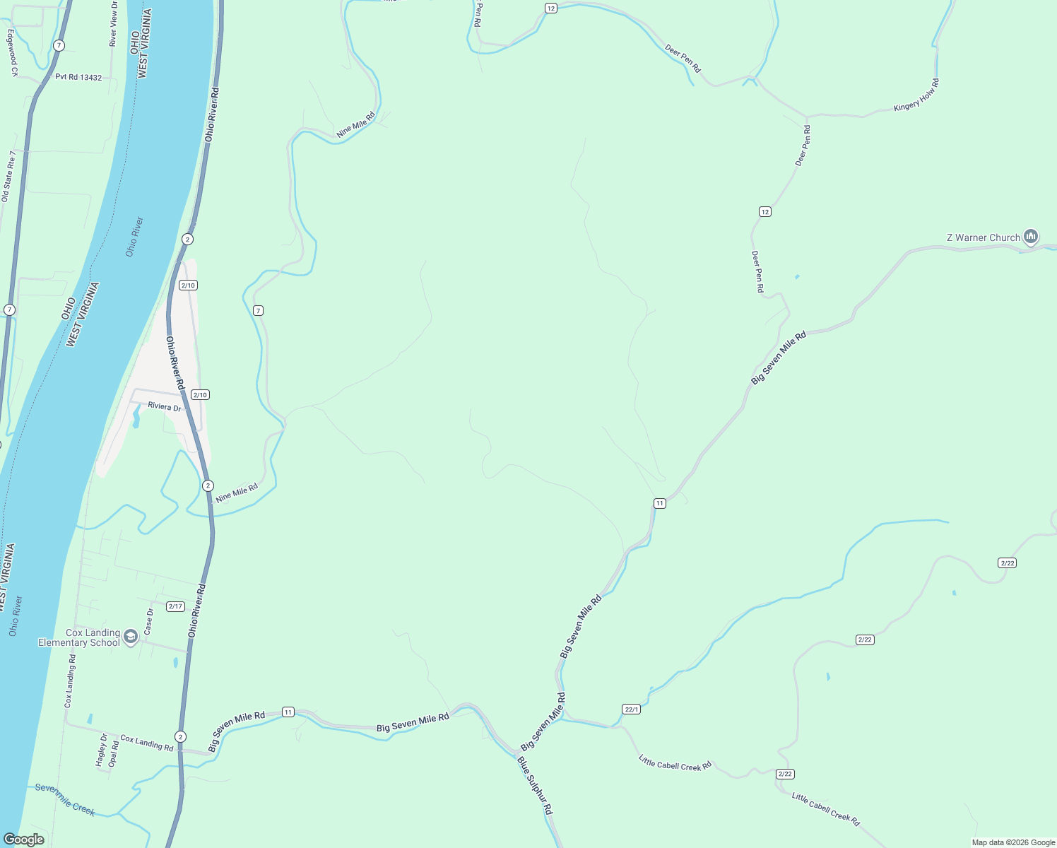 map of restaurants, bars, coffee shops, grocery stores, and more near 4852 Big Seven Mile Road in Lesage