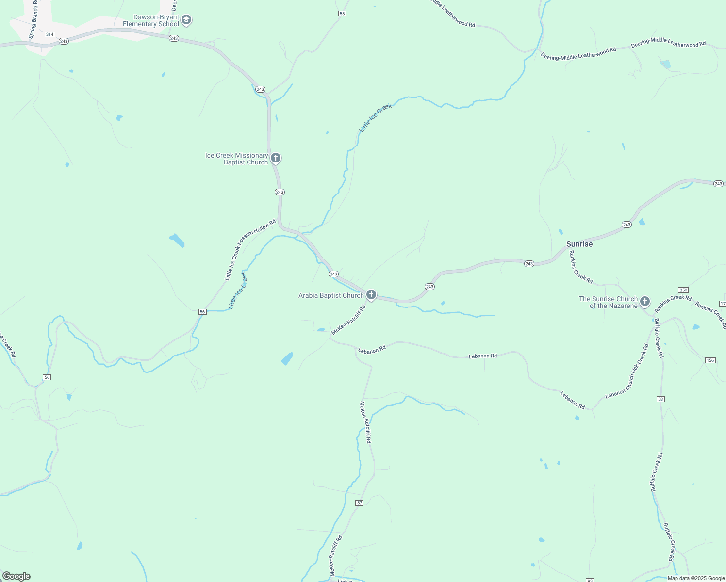 map of restaurants, bars, coffee shops, grocery stores, and more near 4503 Ohio 243 in Ironton